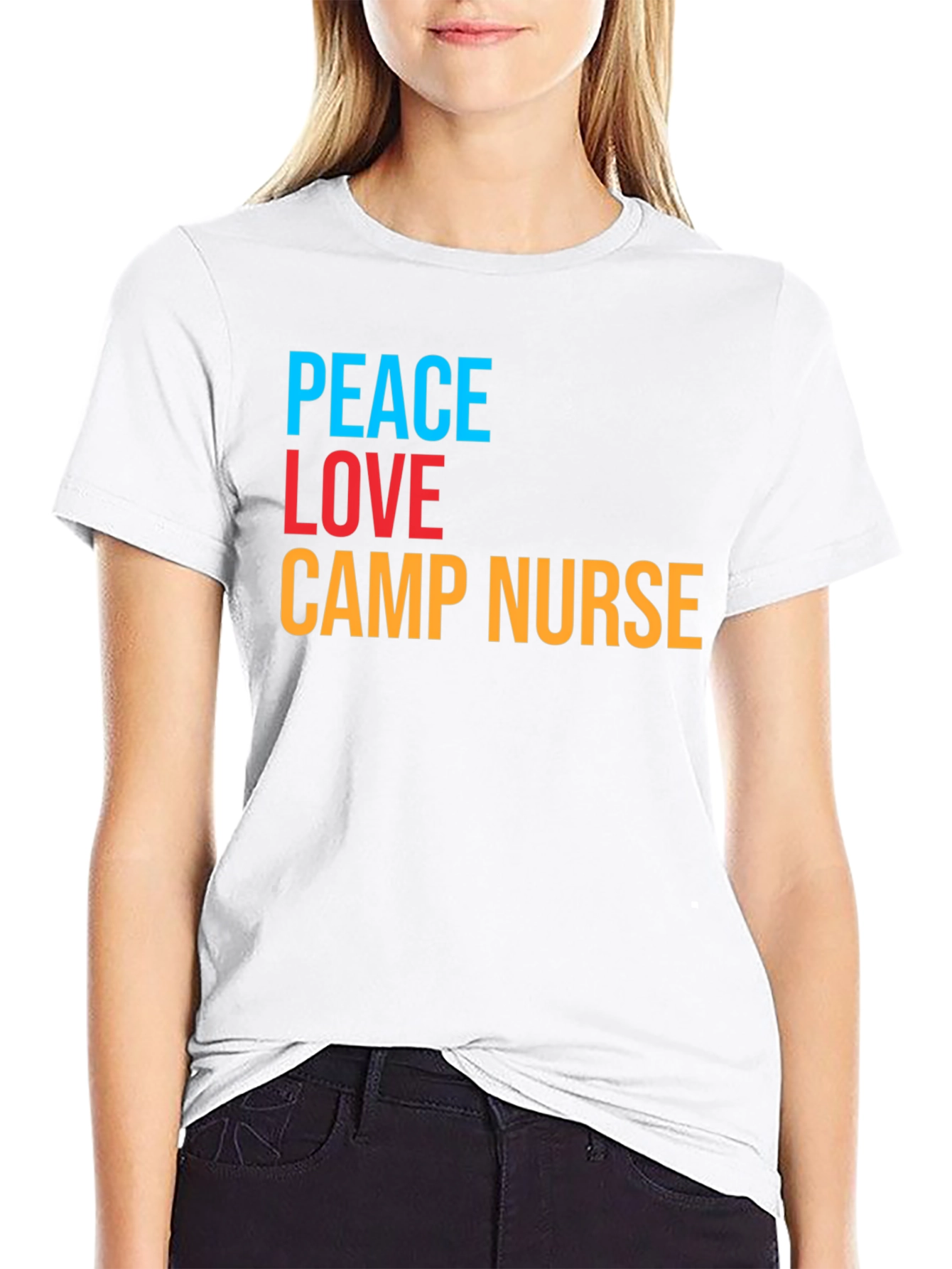 Peace Love Camp Nurse T-Shirt