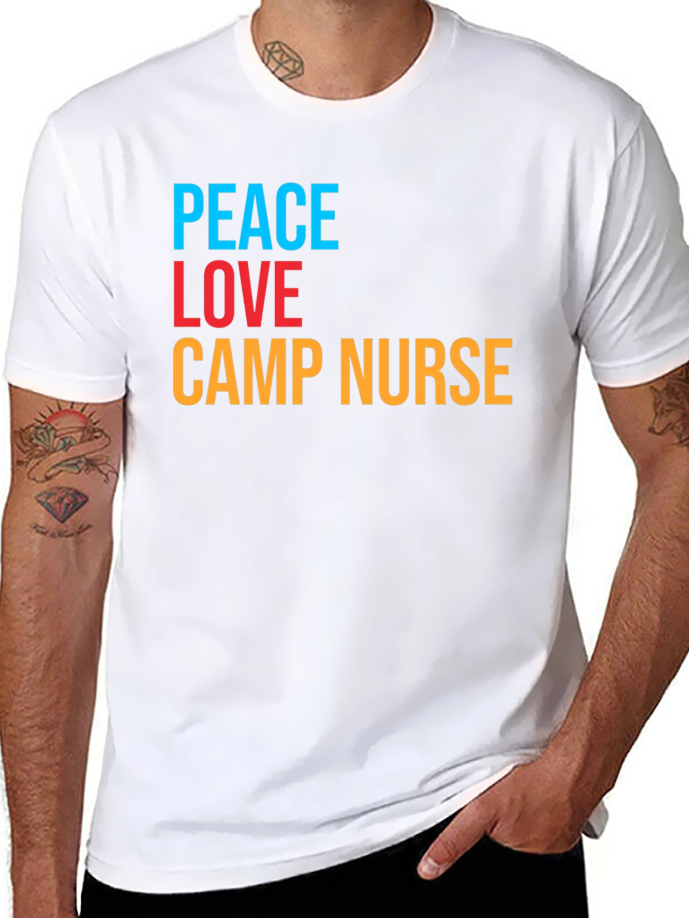 Peace Love Camp Nurse T-Shirt