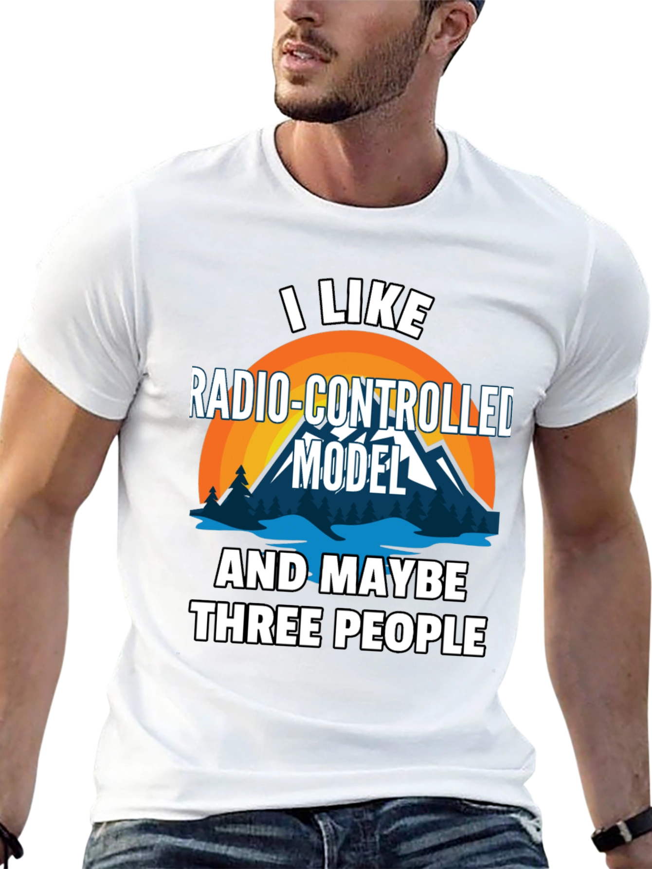 Radio-Controlled Model & Three People Graphic T-Shirt