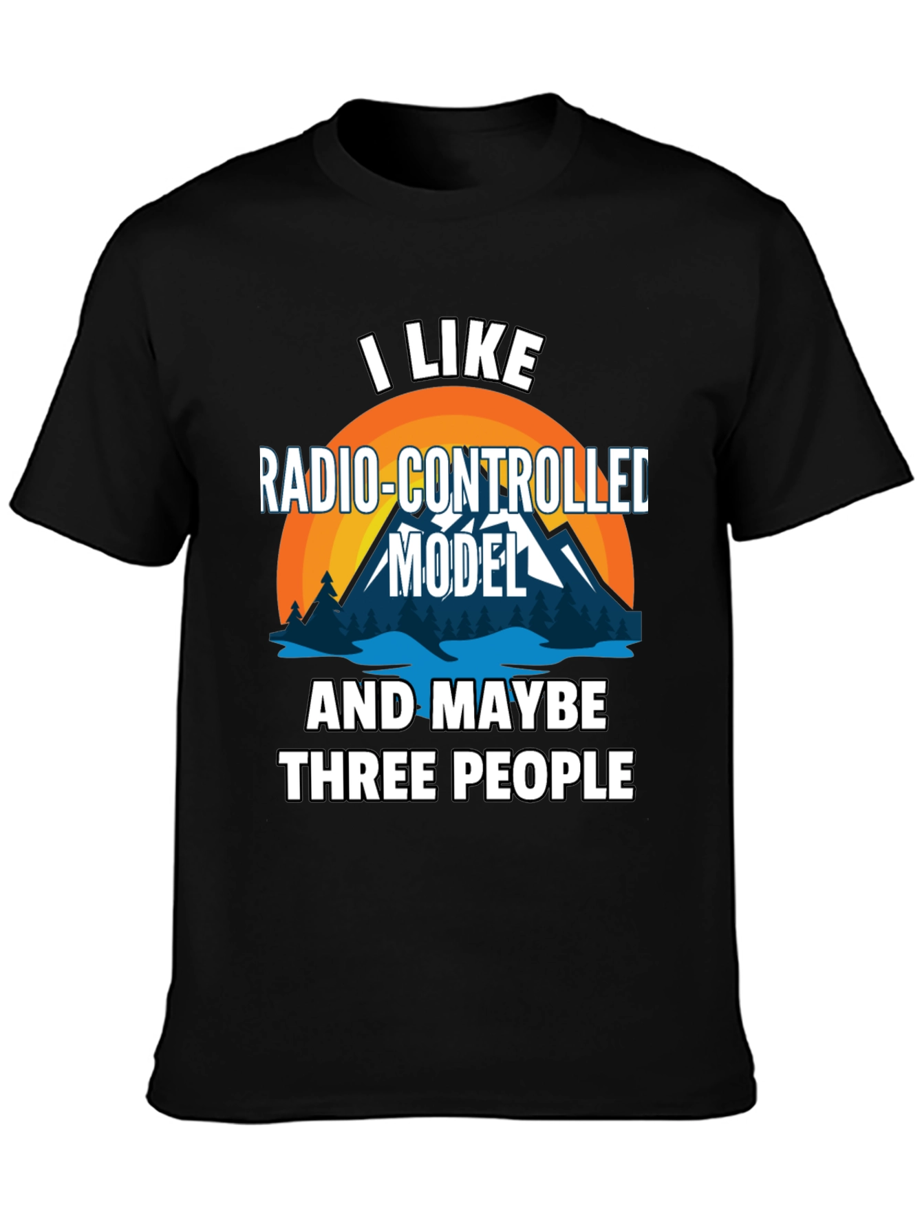 Radio-Controlled Model & Three People Graphic T-Shirt