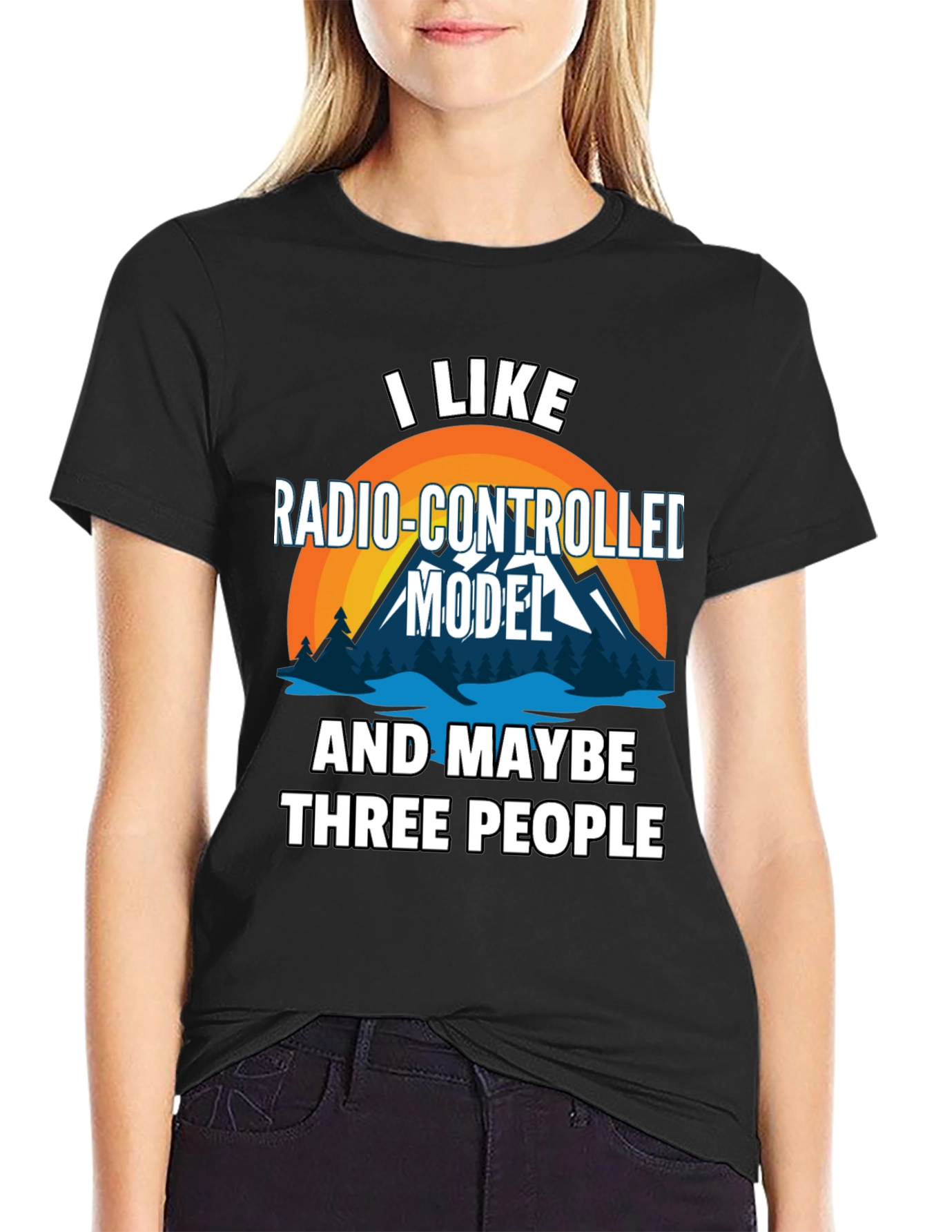 Radio-Controlled Model & Three People Graphic T-Shirt