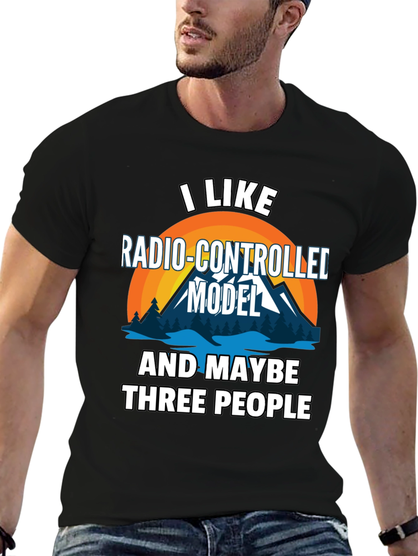 Radio-Controlled Model & Three People Graphic T-Shirt