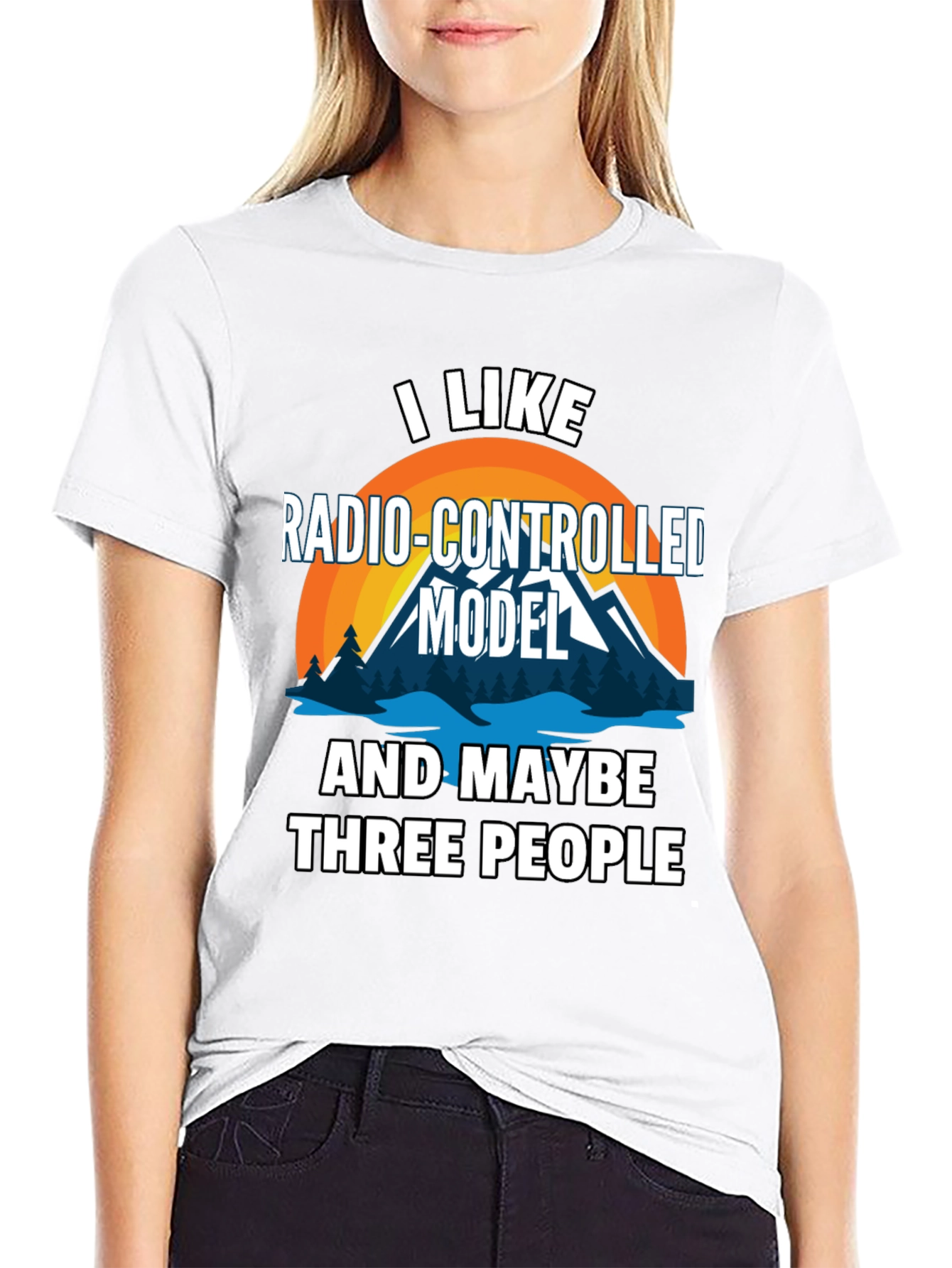 Radio-Controlled Model & Three People Graphic T-Shirt