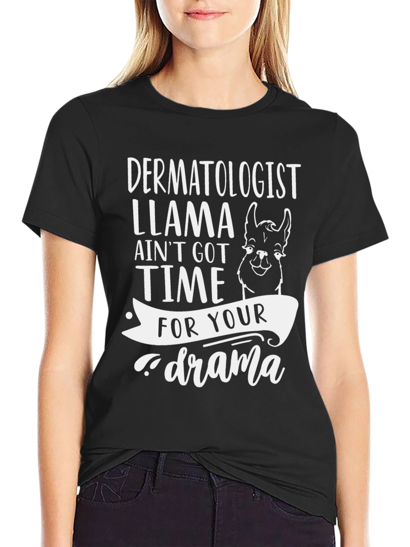 Dermatologist Llama Graphic T-Shirt - Funny Tee