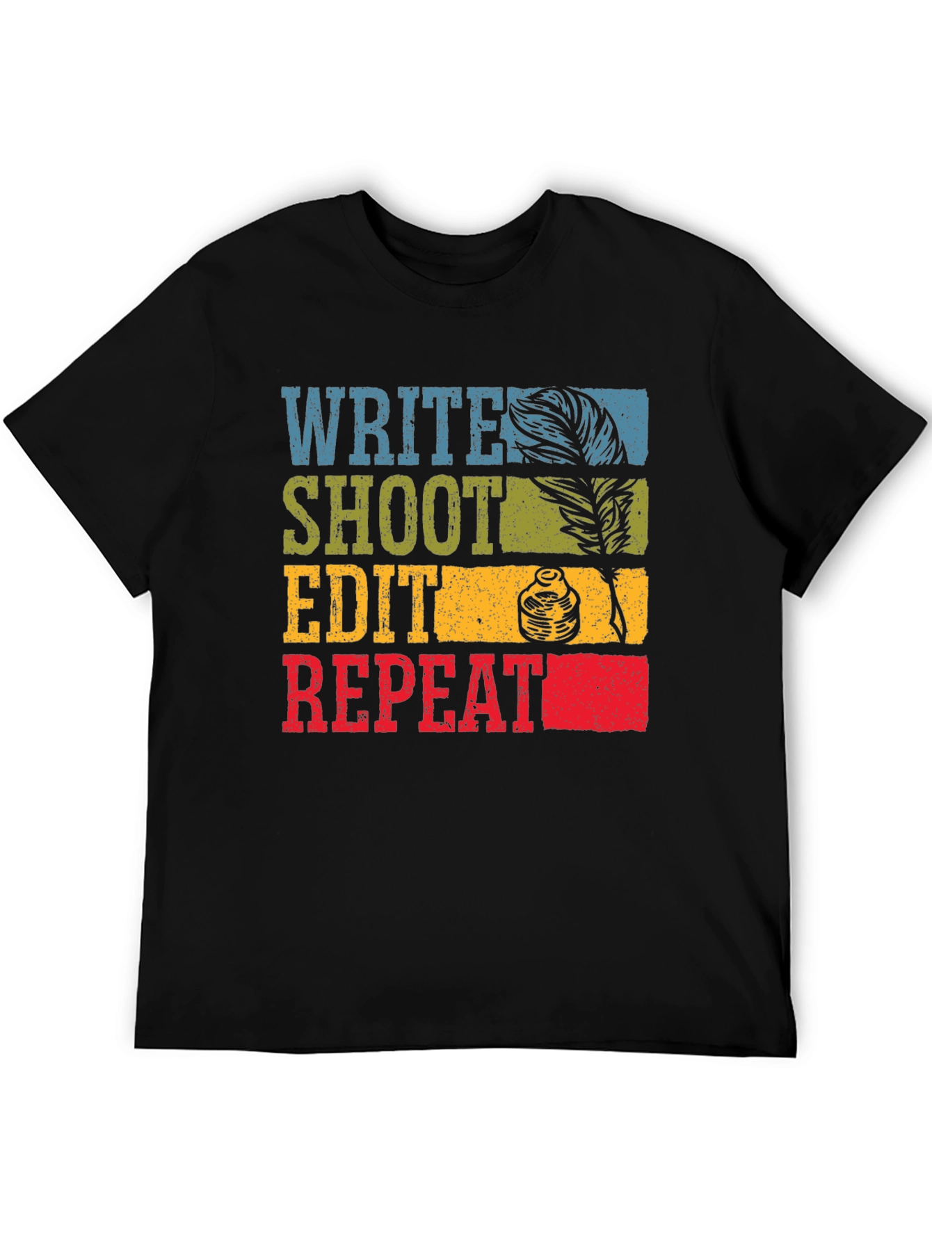 Write Shoot Edit Repeat Graphic Tee