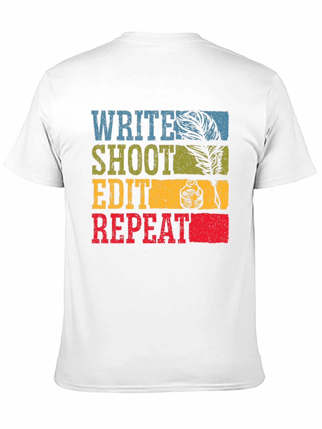 Write Shoot Edit Repeat Graphic Tee