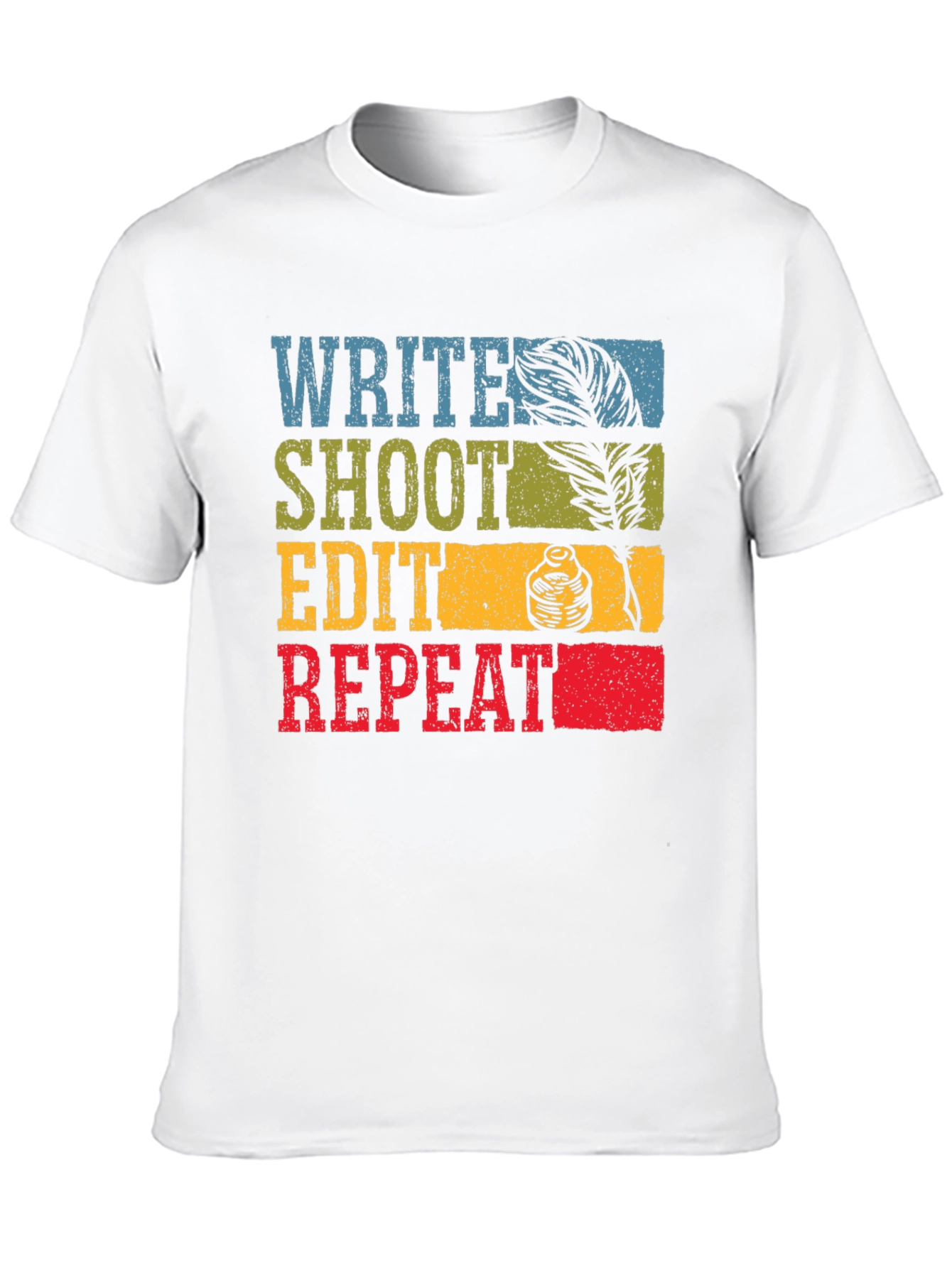 Write Shoot Edit Repeat Graphic Tee