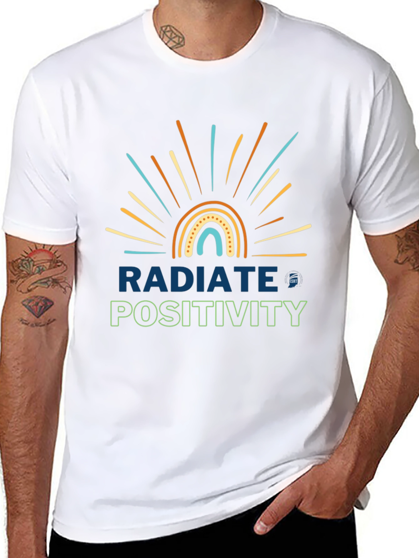 Radiate Positivity T-Shirt - Motivational Graphic Tee
