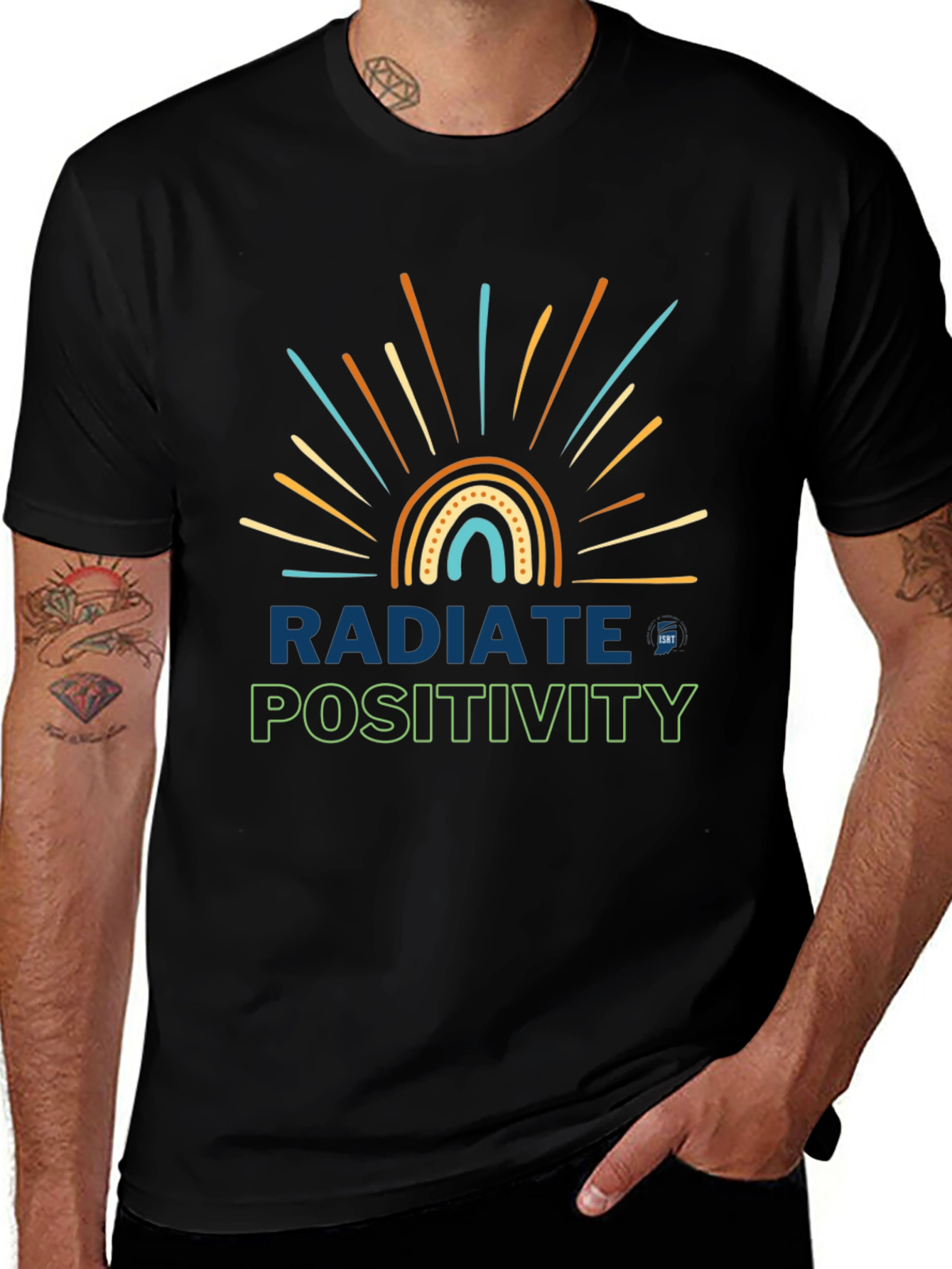 Radiate Positivity T-Shirt - Motivational Graphic Tee