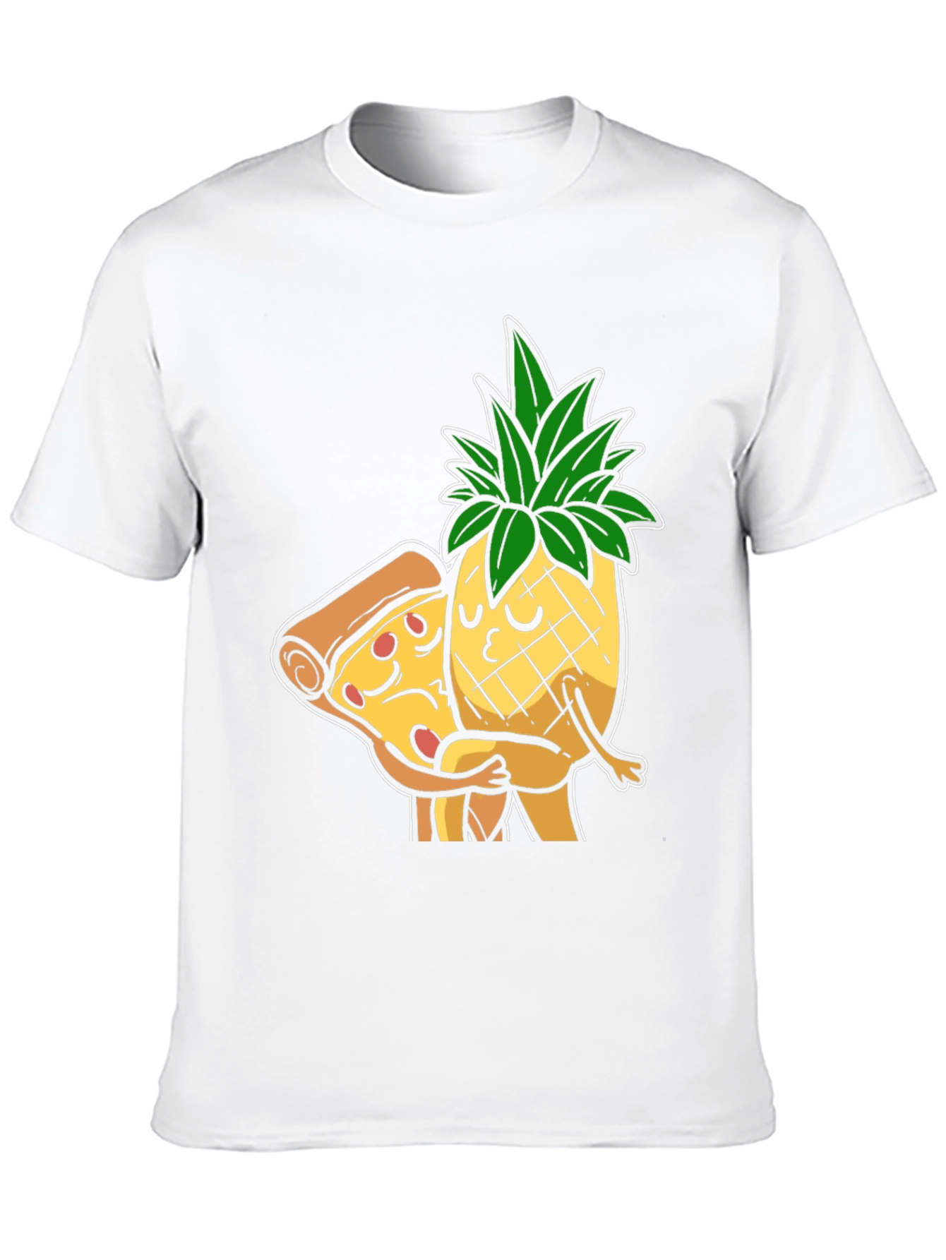 Pizza & Pineapple Hugs Graphic T-Shirt