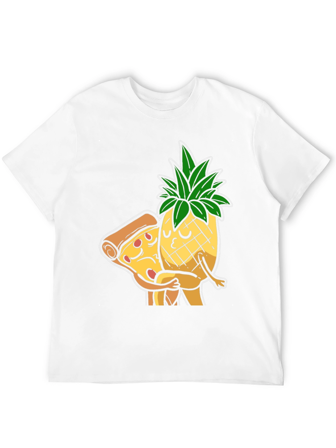 Pizza & Pineapple Hugs Graphic T-Shirt