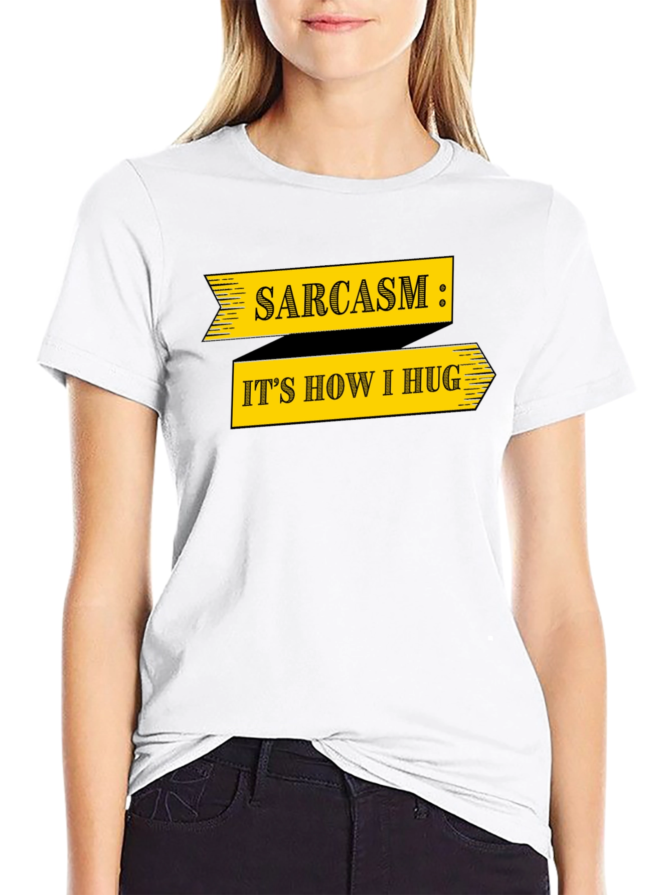 Sarcasm T-Shirt: Its How I Hug Funny Graphic Tee