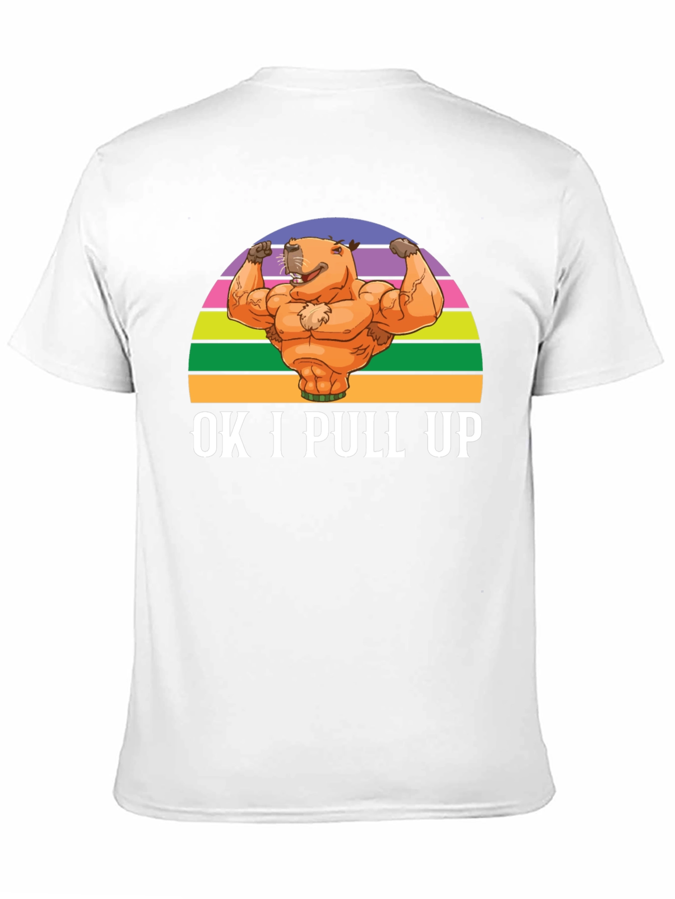 OK I Pull Up Capybara Muscle T-Shirt