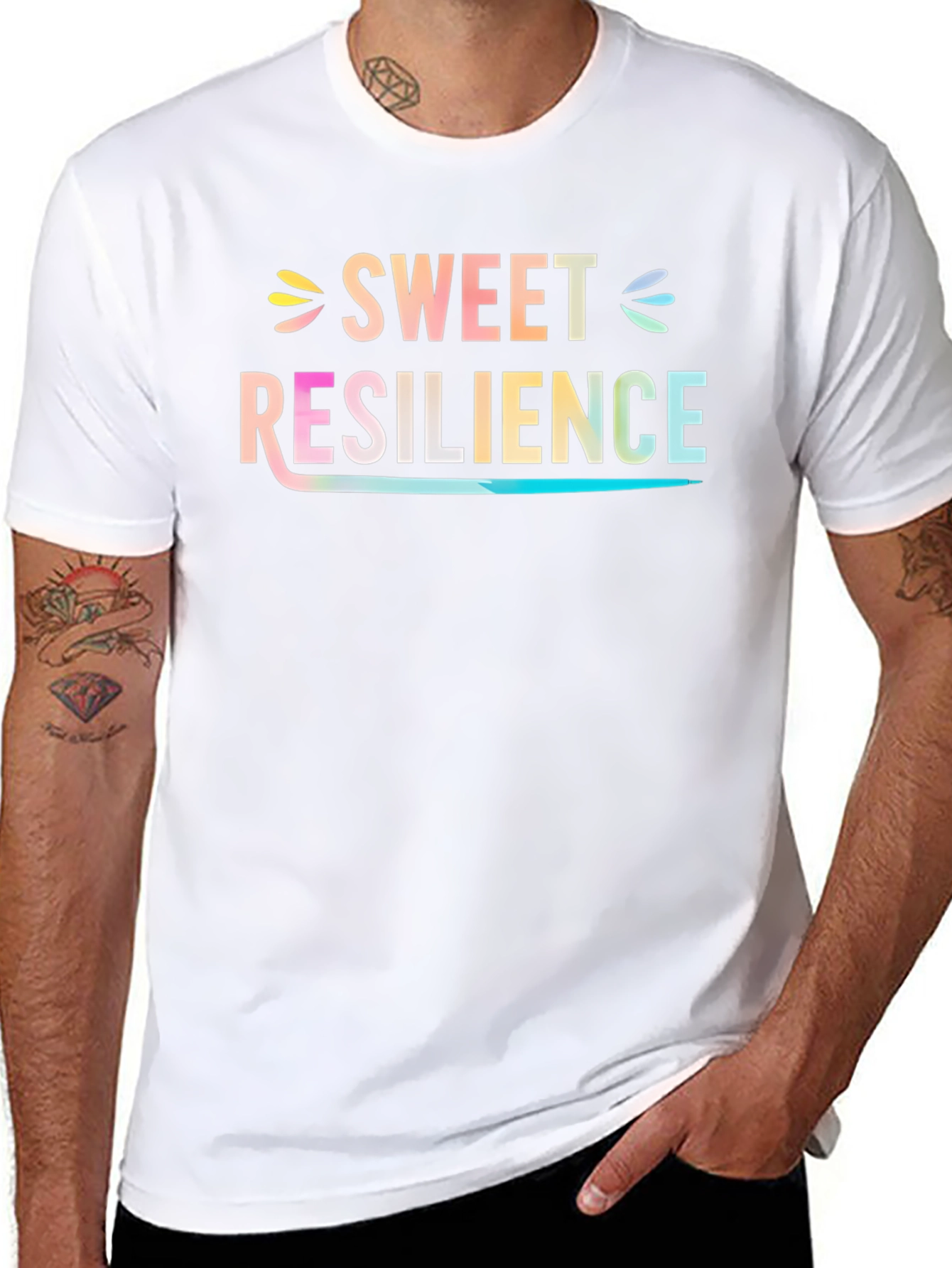 Sweet Resilience Graphic T-Shirt - Black