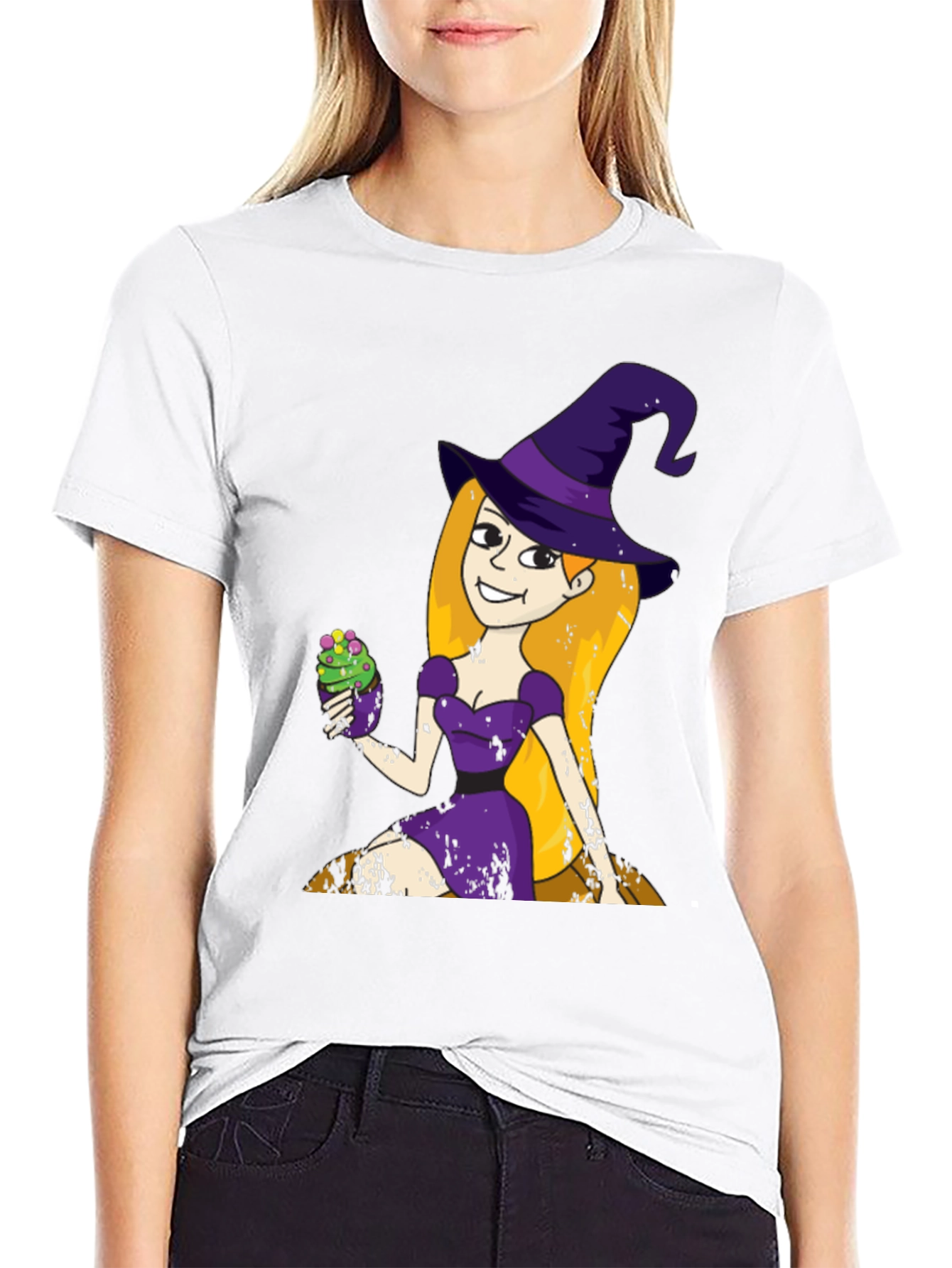 Witch Cupcake T-Shirt - Fun Halloween Apparel