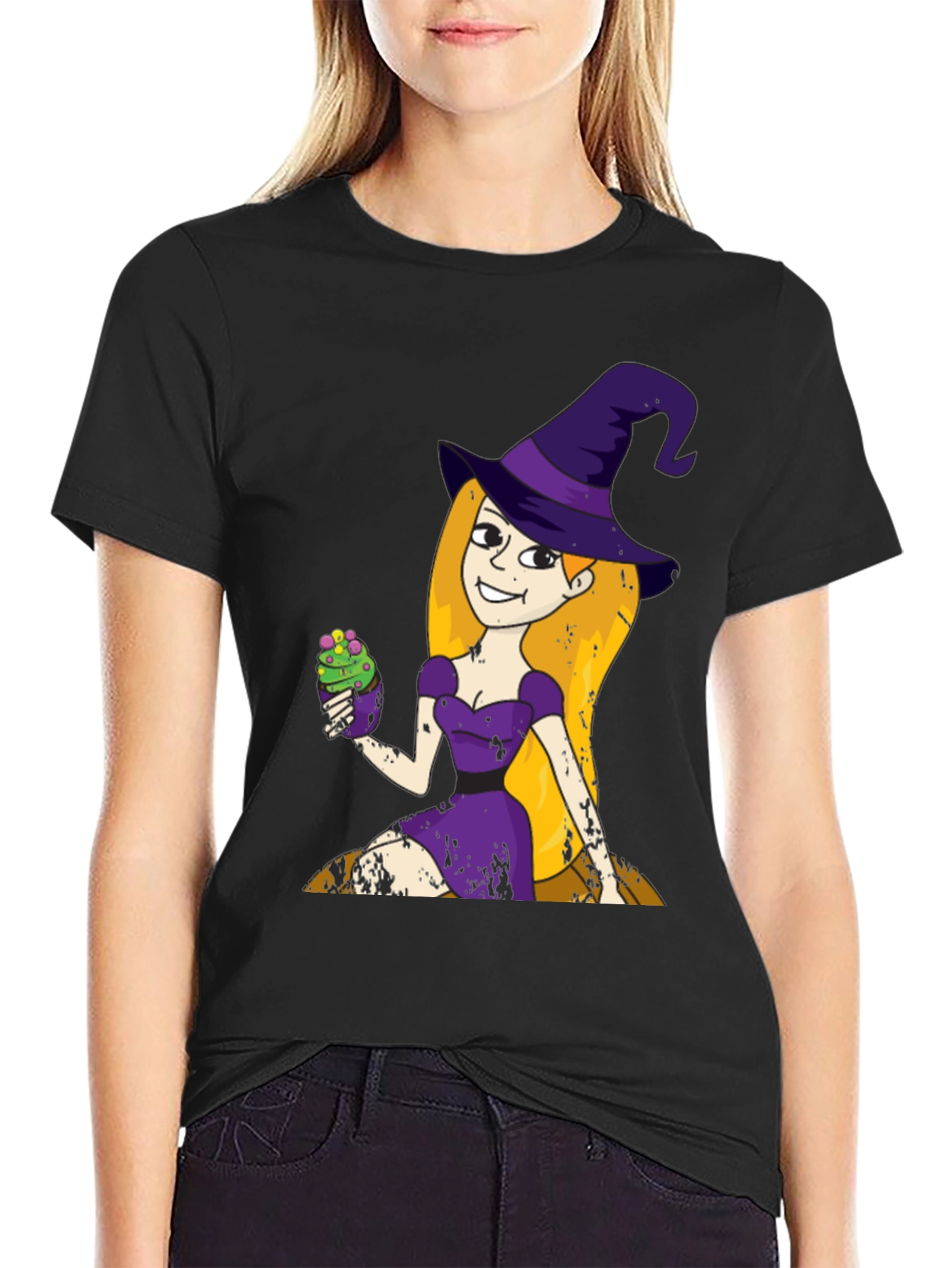 Witch Cupcake T-Shirt - Fun Halloween Apparel