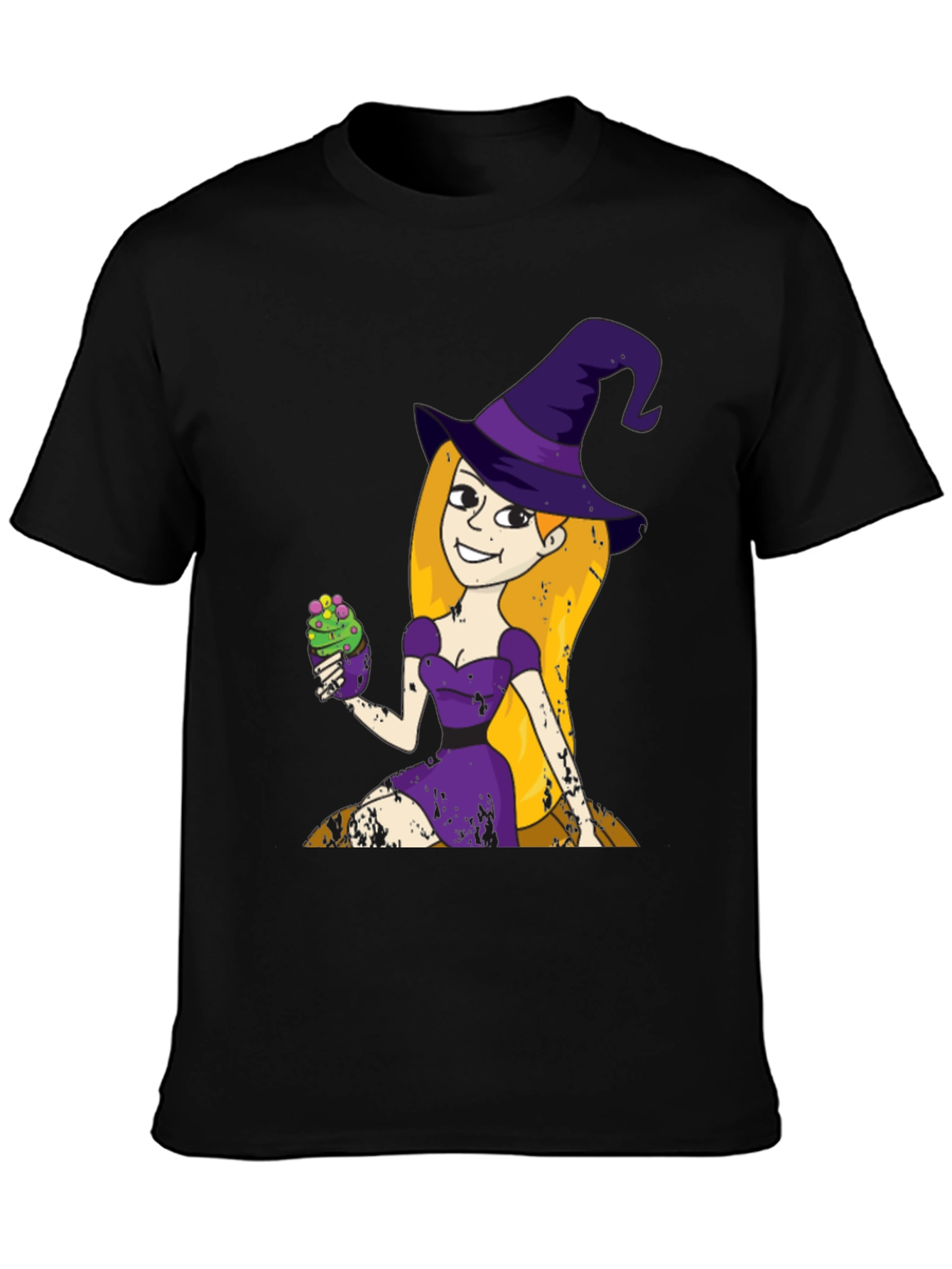 Witch Cupcake T-Shirt - Fun Halloween Apparel