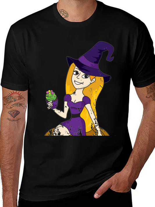 Witch Cupcake T-Shirt - Fun Halloween Apparel