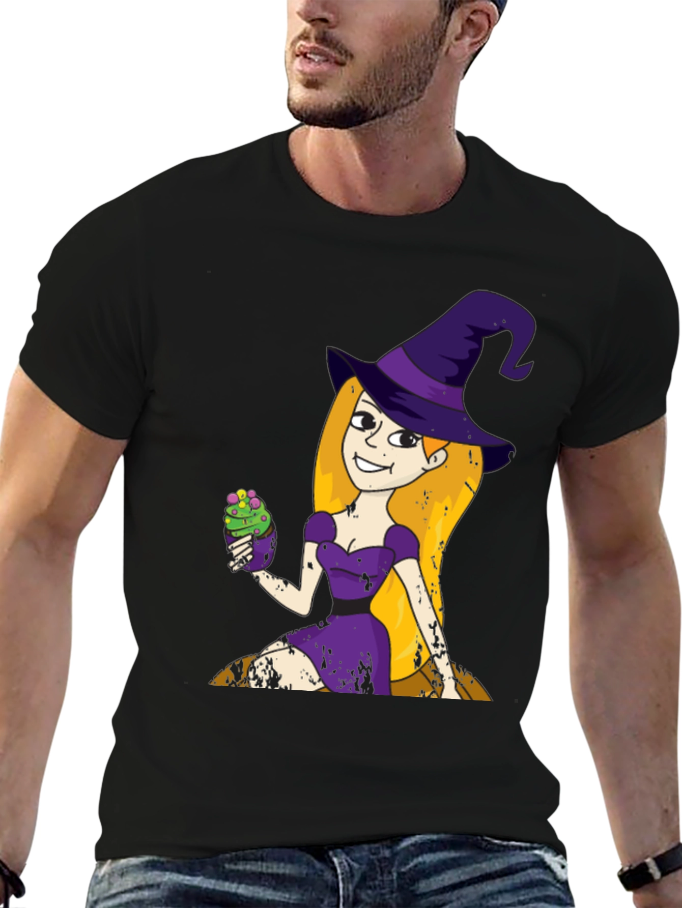 Witch Cupcake T-Shirt - Fun Halloween Apparel
