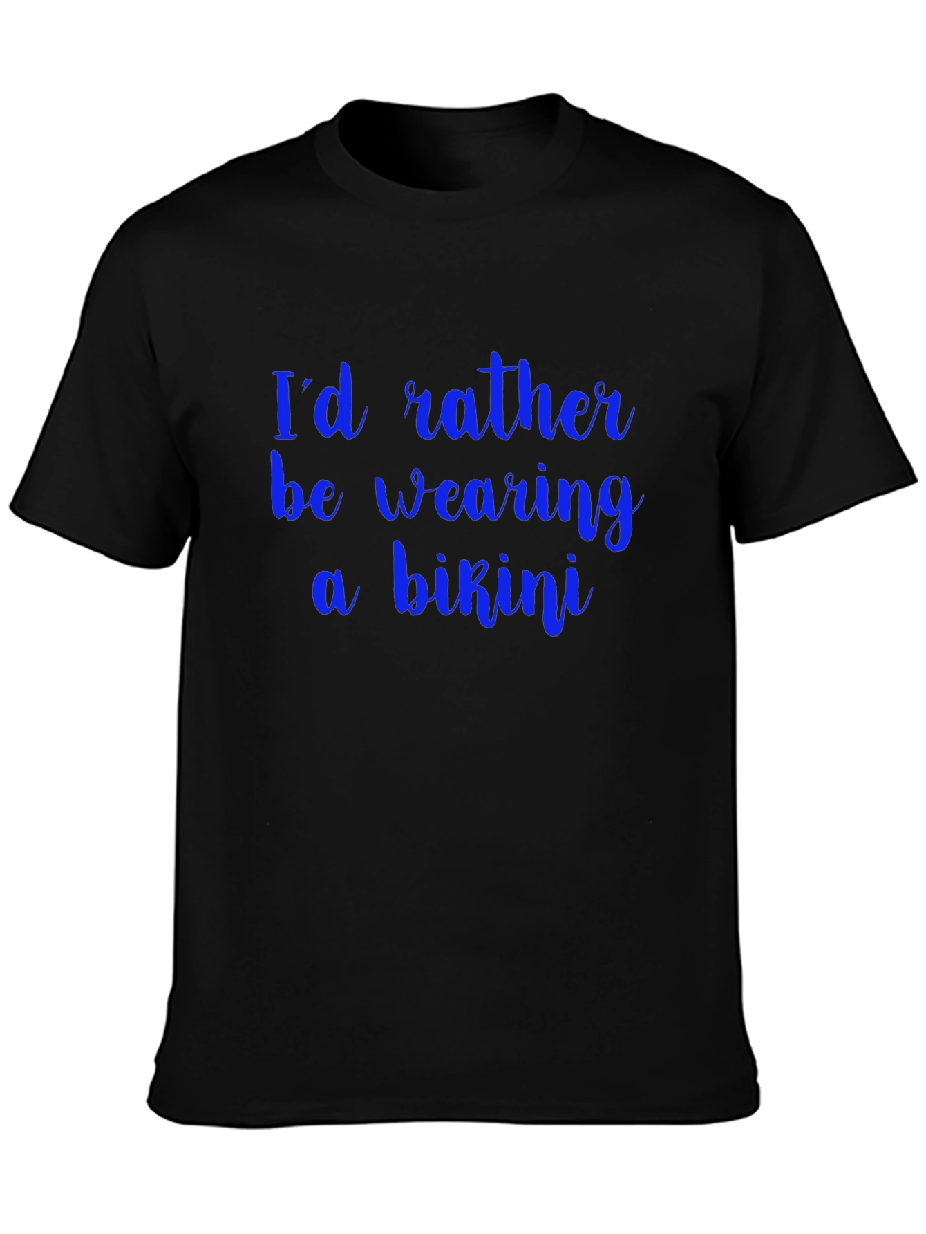 Bikini Desire T-Shirt - Comfy Black Tee