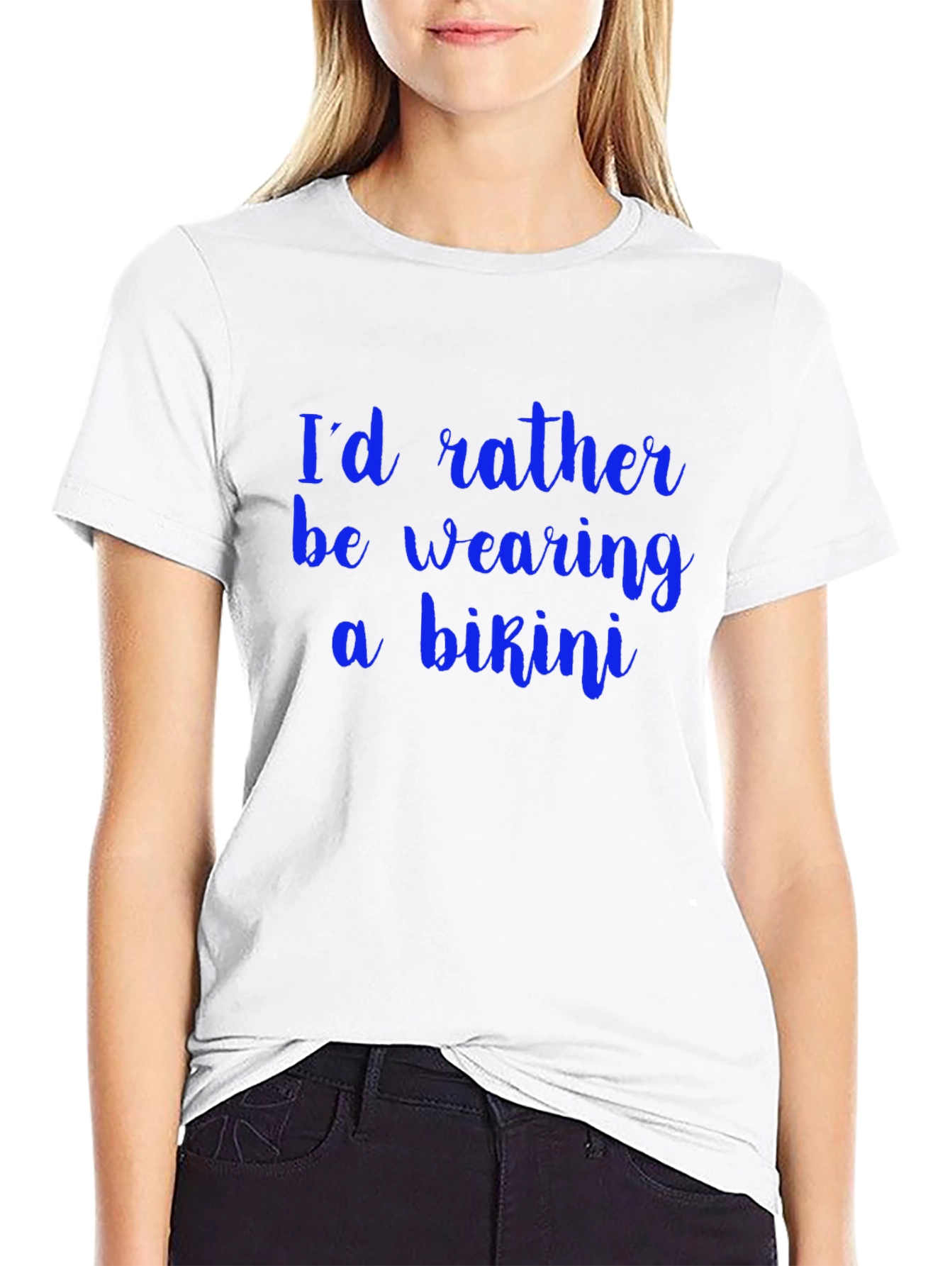 Bikini Desire T-Shirt - Comfy Black Tee