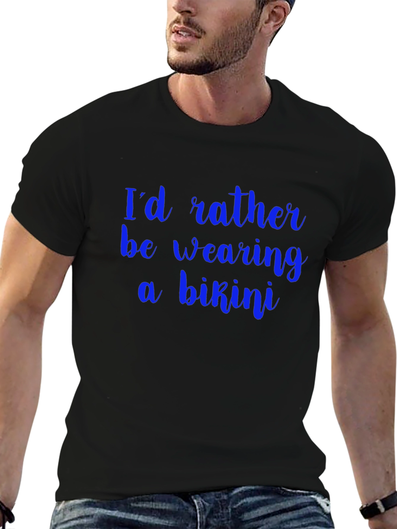 Bikini Desire T-Shirt - Comfy Black Tee