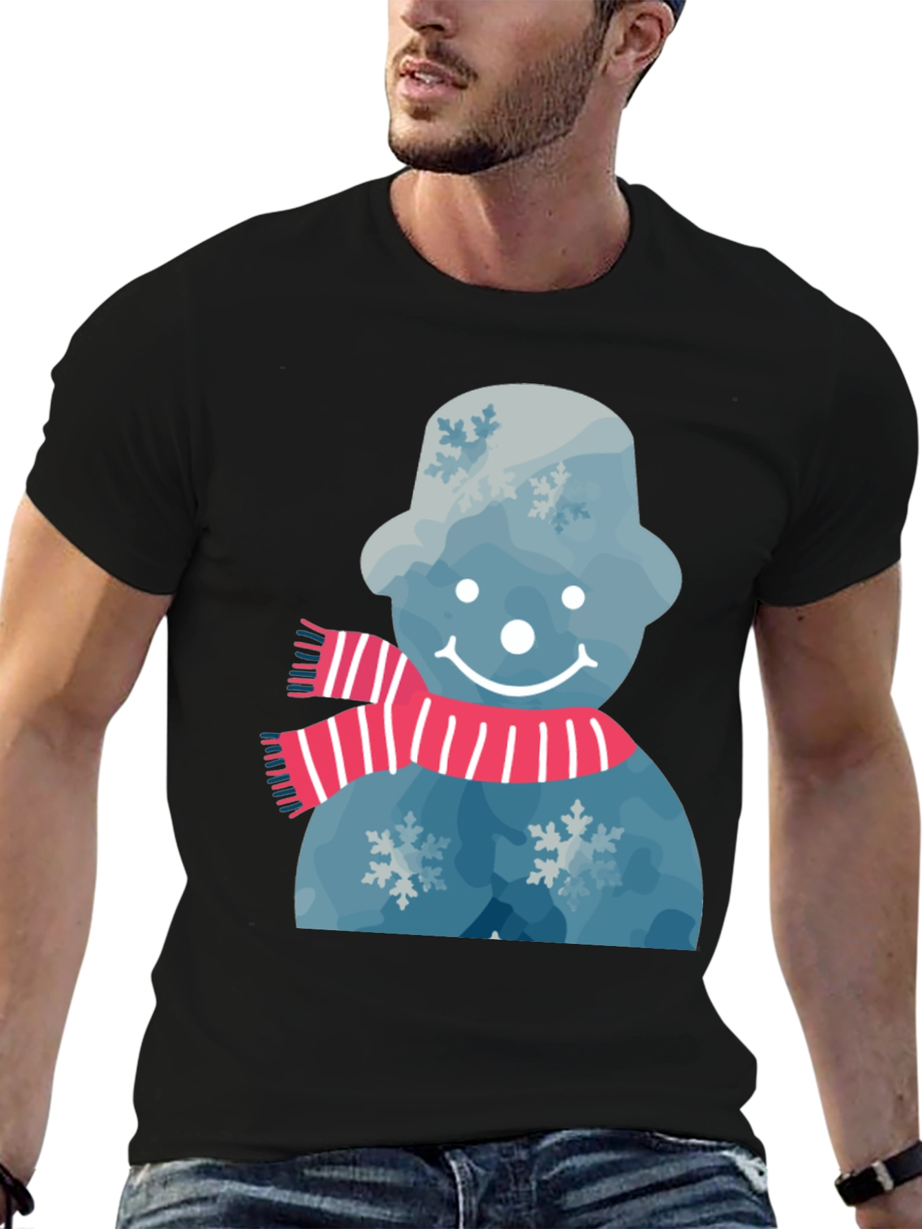 Snowman Graphic Tee - Winter Holiday Festive Shirt