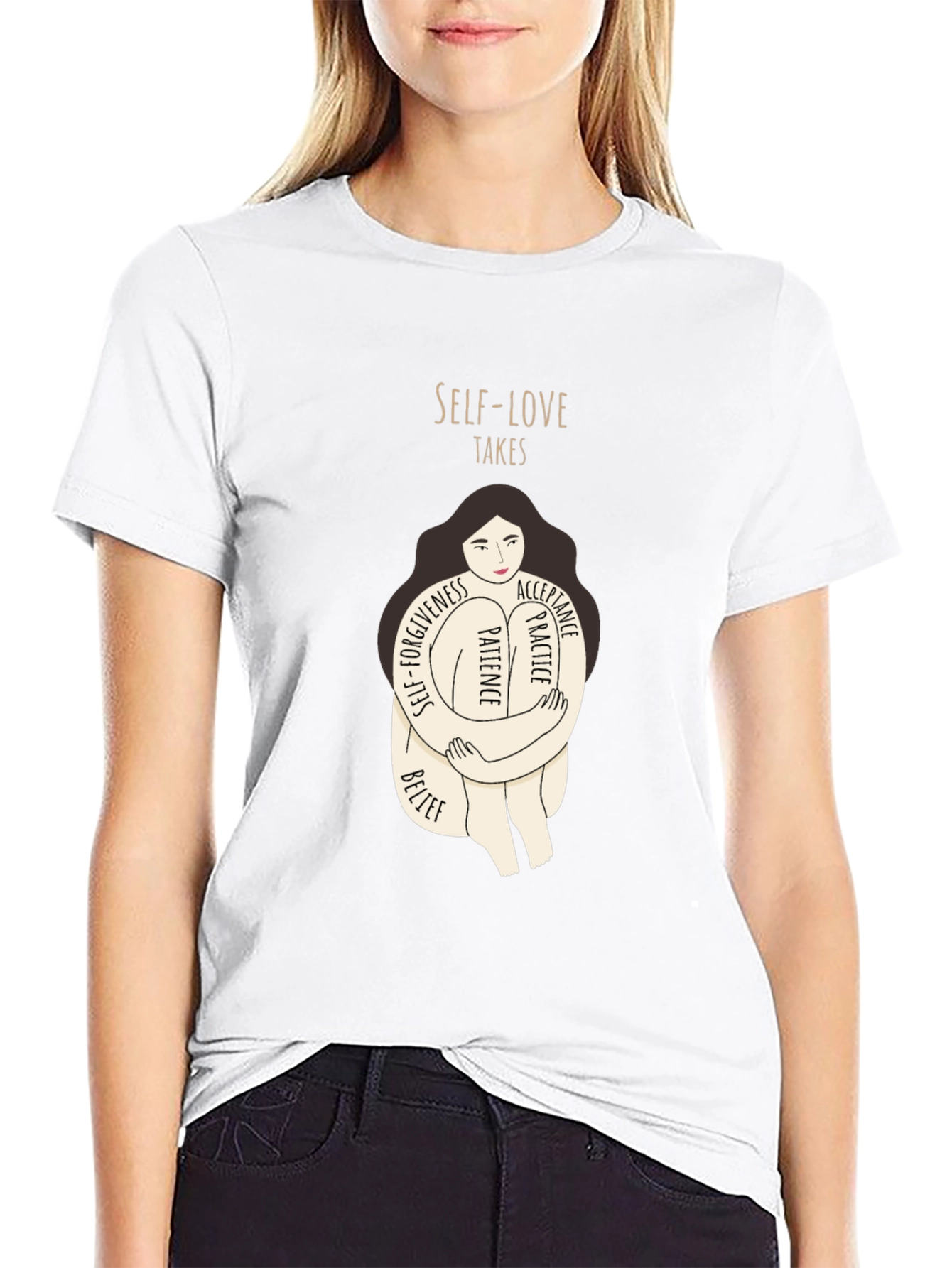 Self-Love Takes Womens Graphic Tee