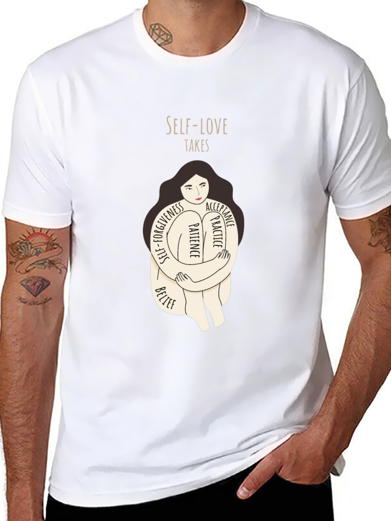 Self-Love Takes Womens Graphic Tee