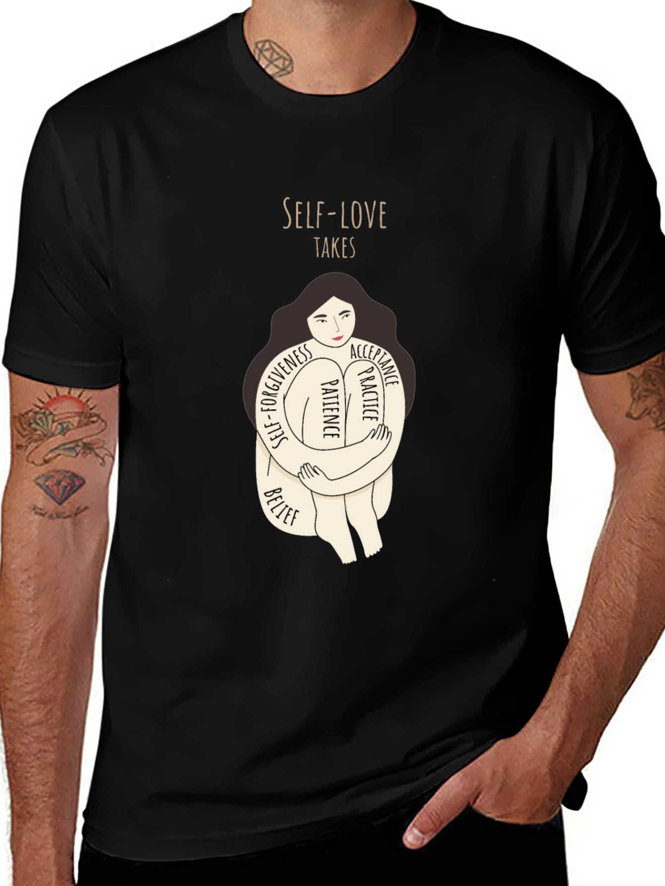 Self-Love Takes Womens Graphic Tee