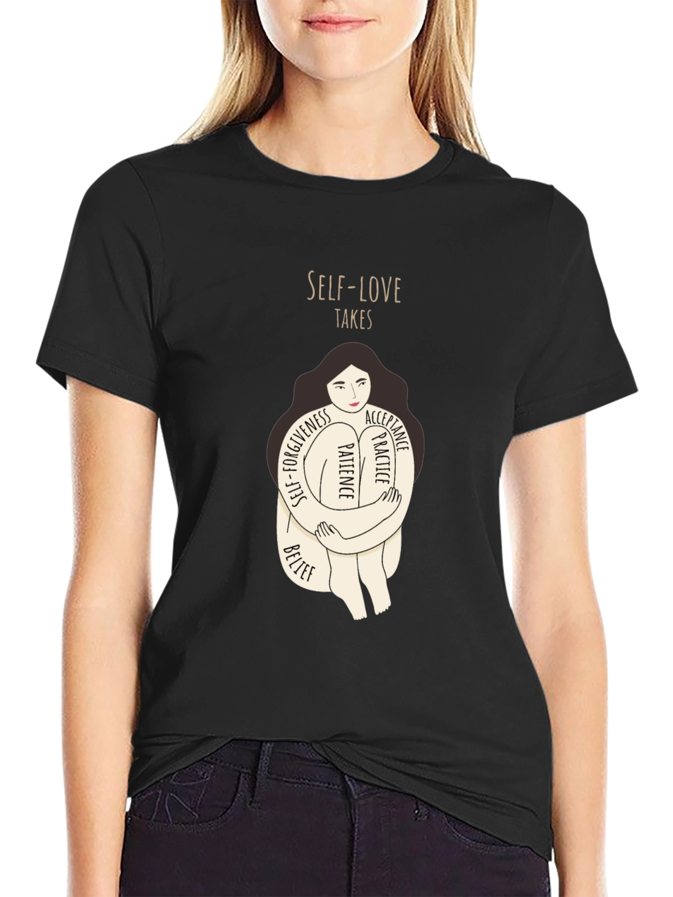 Self-Love Takes Womens Graphic Tee