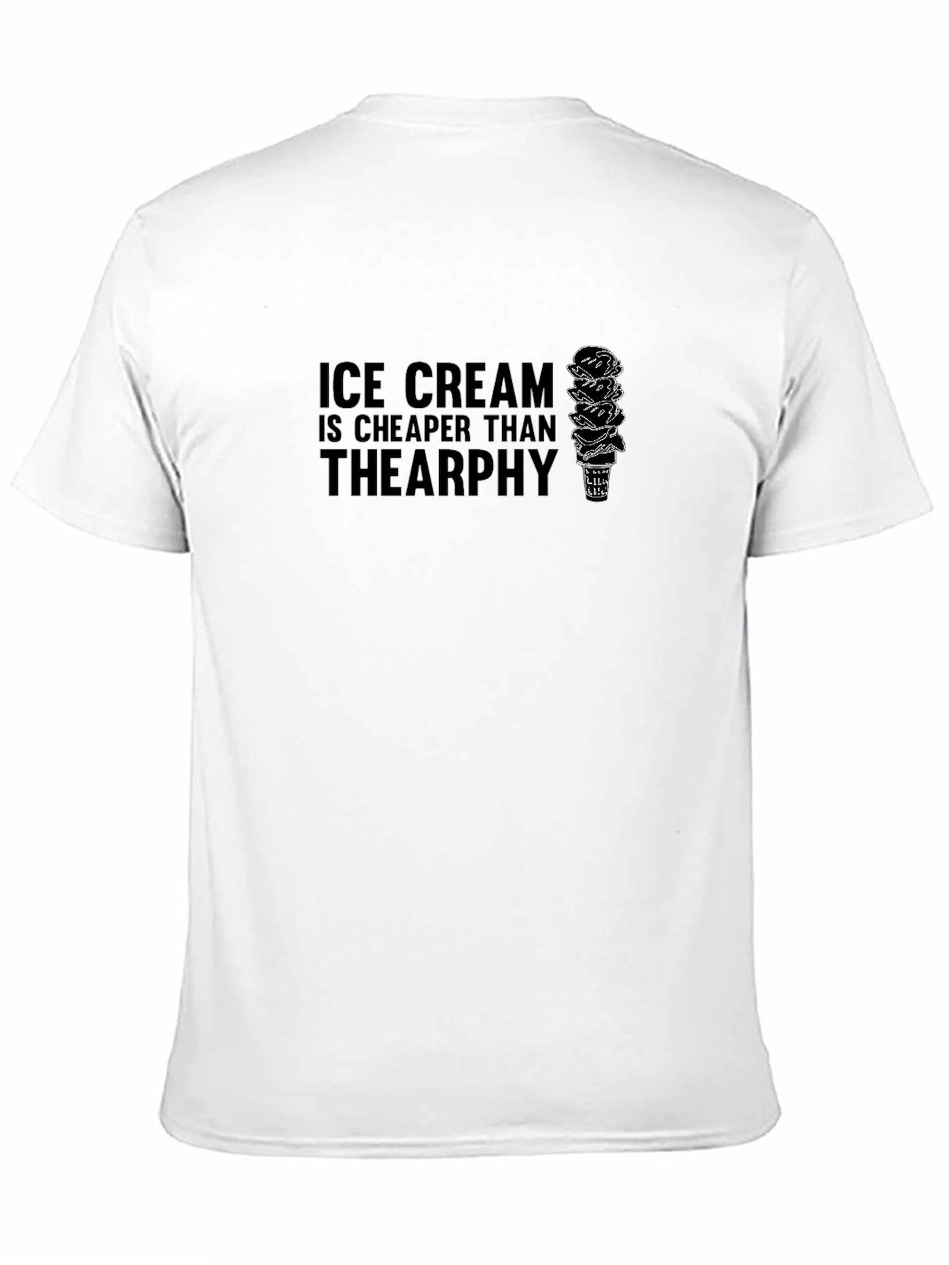 Ice Cream Cheaper Than Therapy Graphic Tee