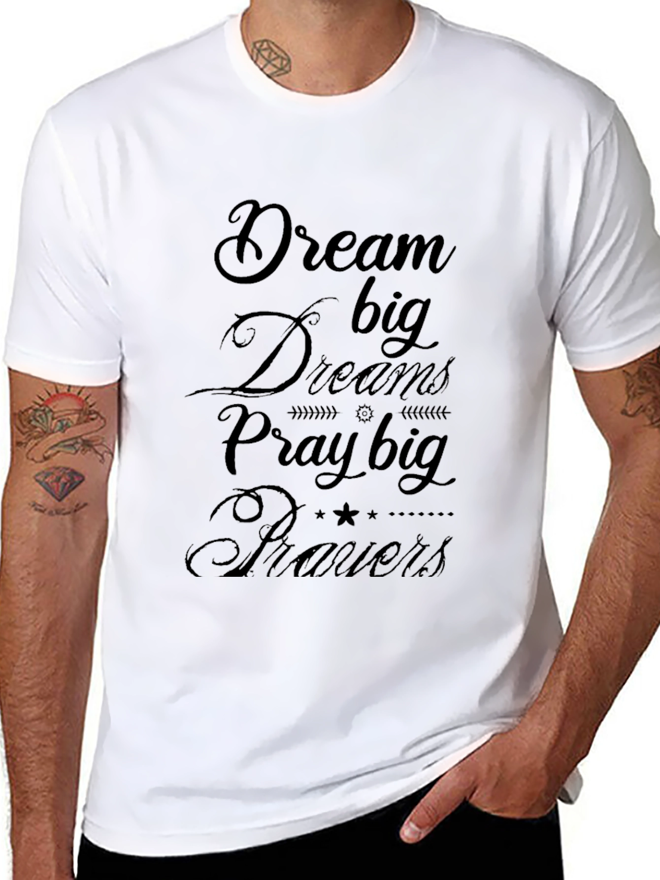 Dream Big Graphic Tee - Inspiring Black T-Shirt