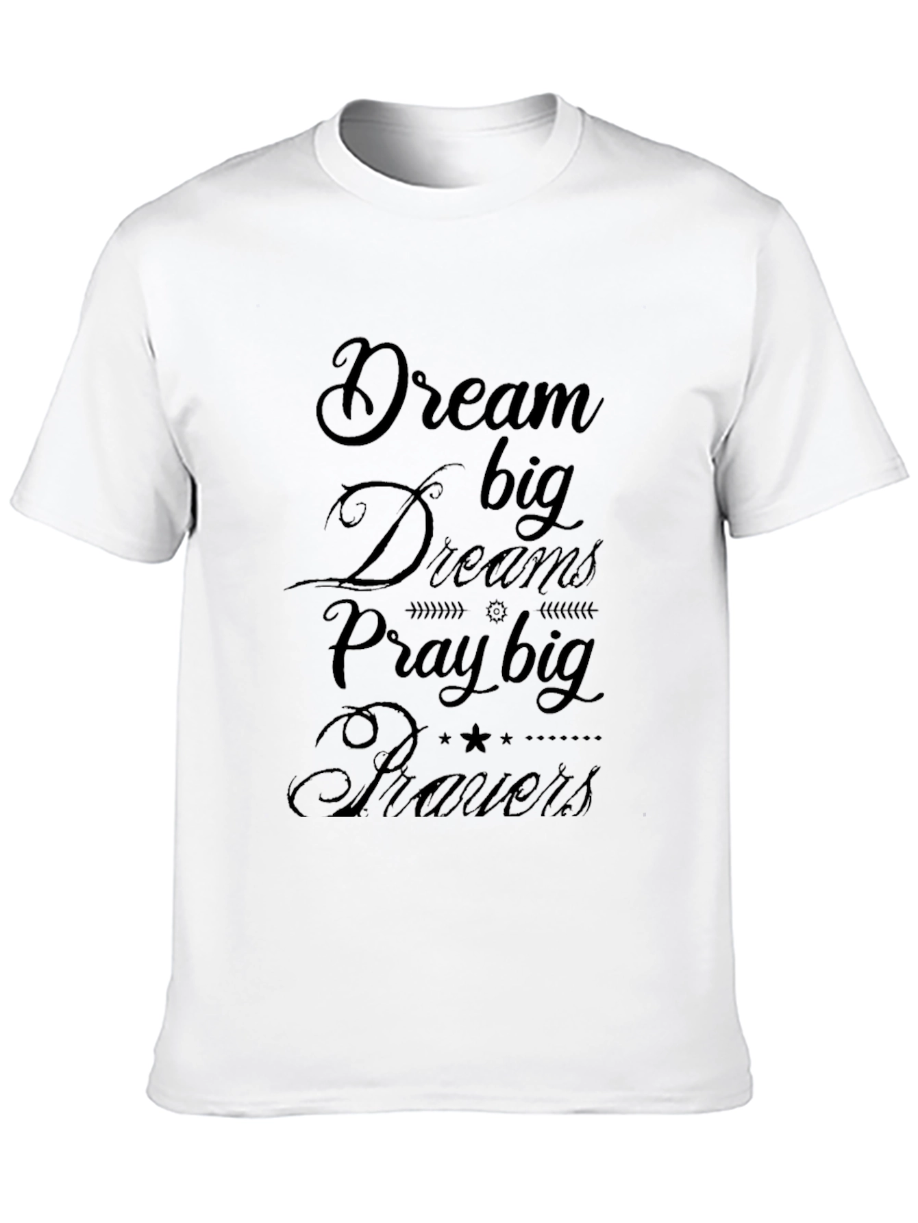 Dream Big Graphic Tee - Inspiring Black T-Shirt