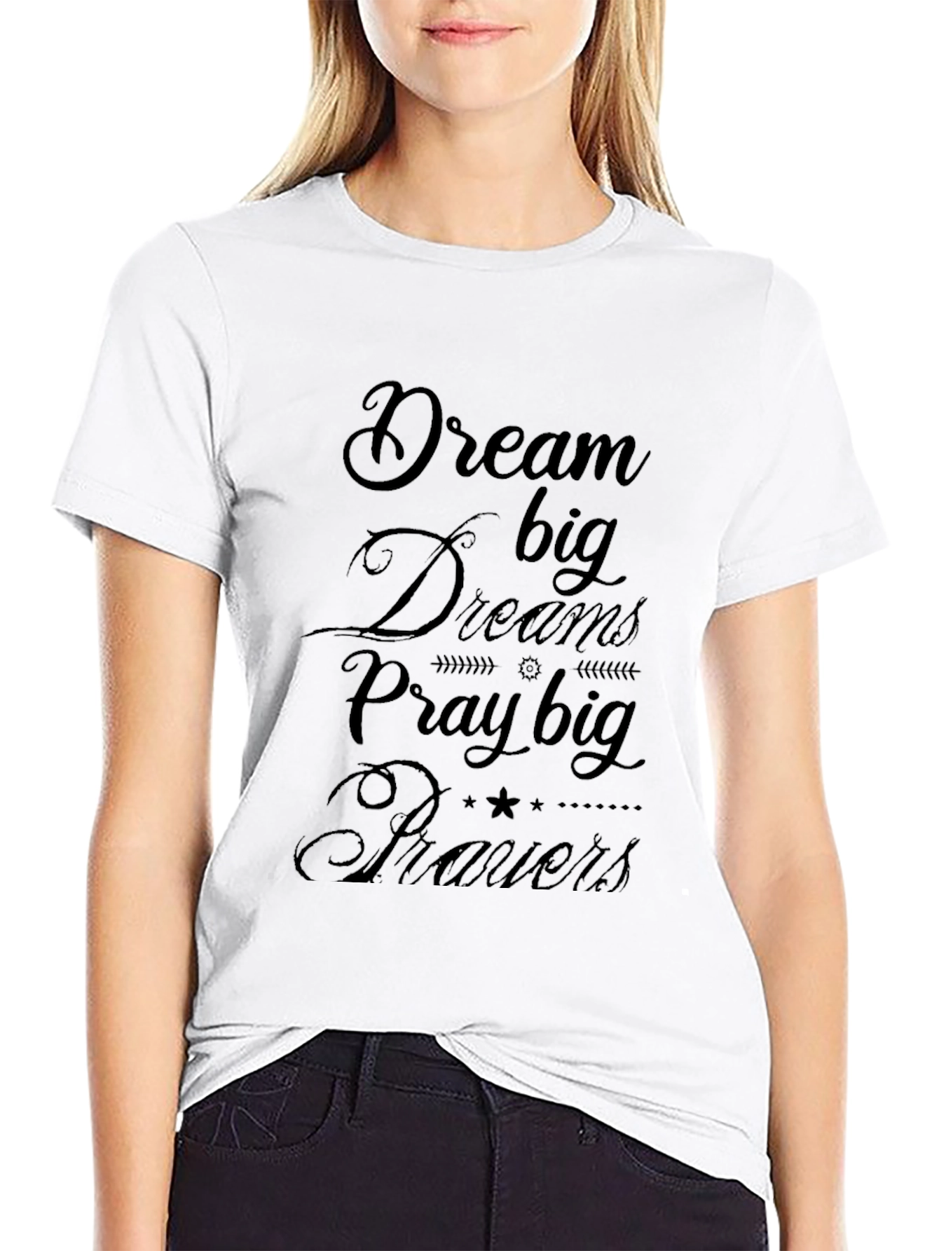 Dream Big Graphic Tee - Inspiring Black T-Shirt