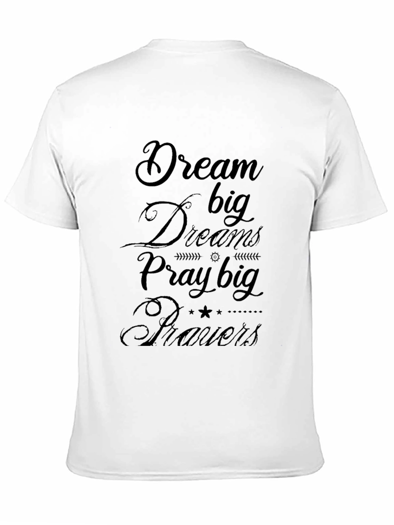 Dream Big Graphic Tee - Inspiring Black T-Shirt