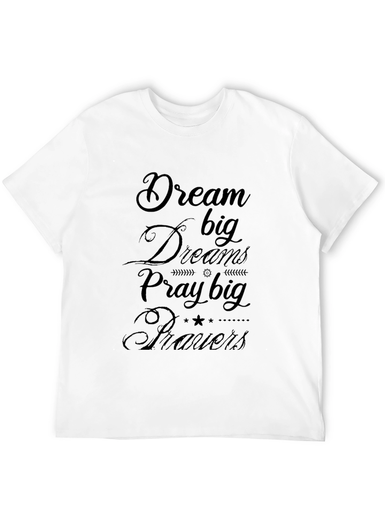 Dream Big Graphic Tee - Inspiring Black T-Shirt