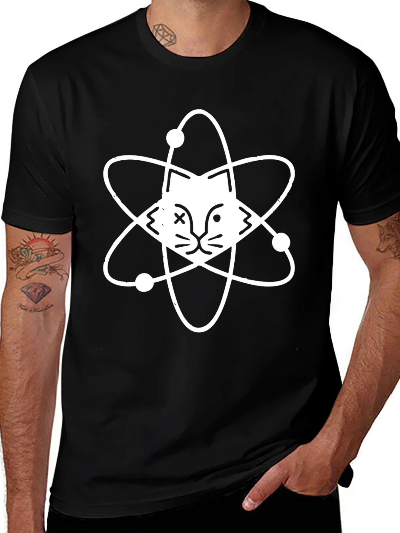 Atomic Cat T-Shirt - Unique Graphic Tee