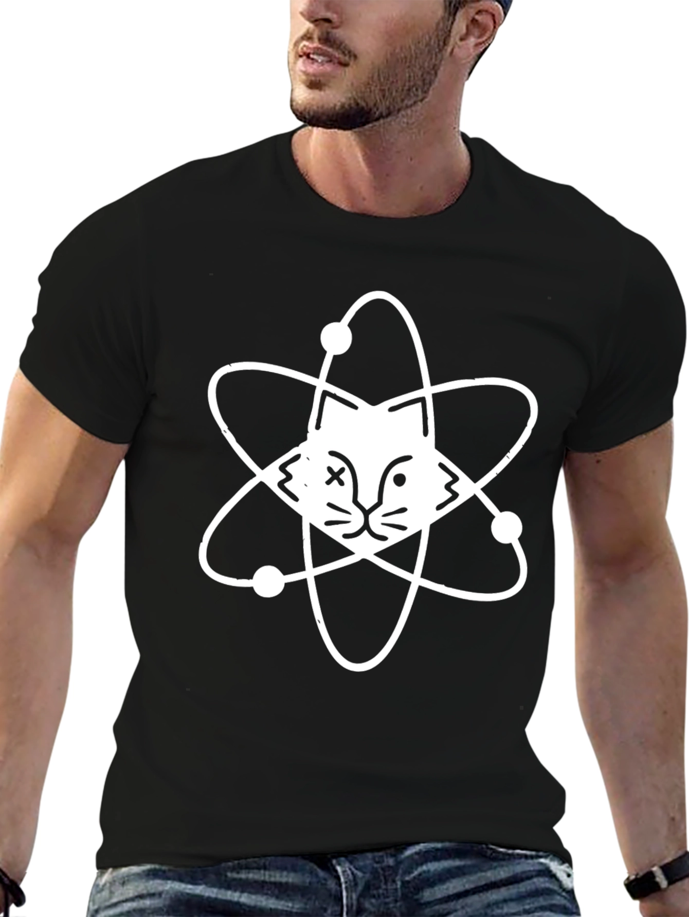 Atomic Cat T-Shirt - Unique Graphic Tee