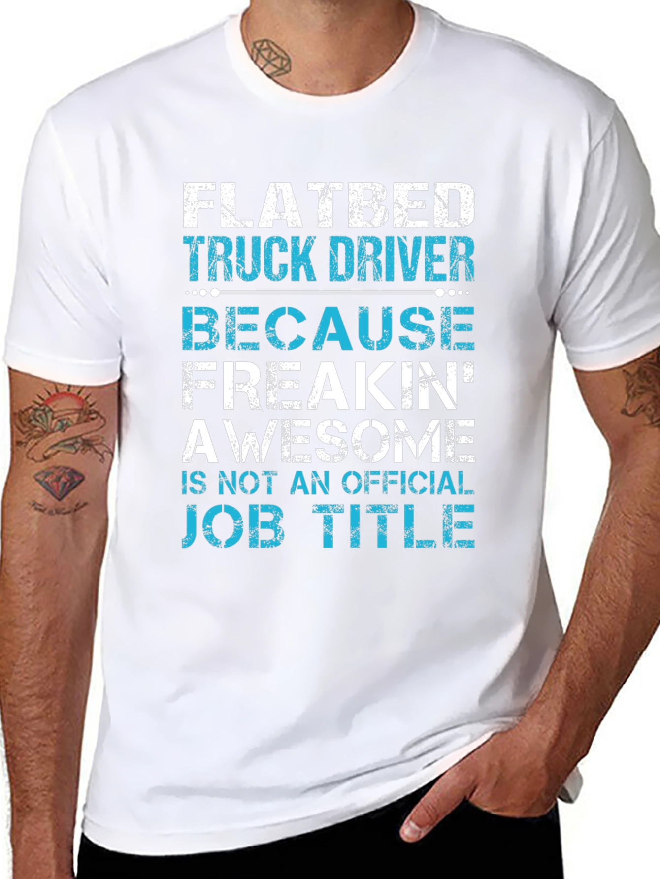 Flatbed Truck Driver T-Shirt: Awesome Job Title!