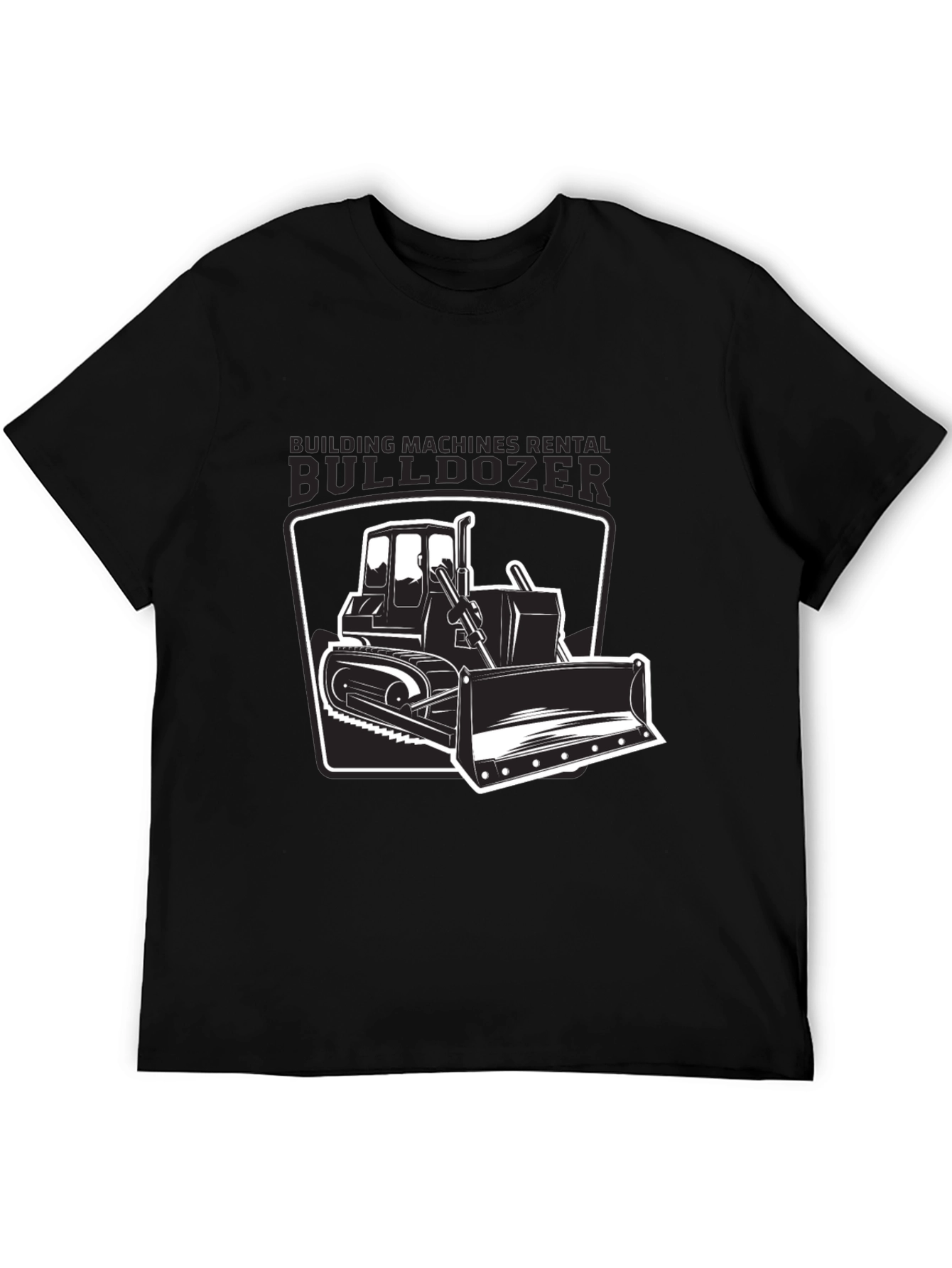 Bulldozer Graphic T-Shirt - Construction Vehicle Tee