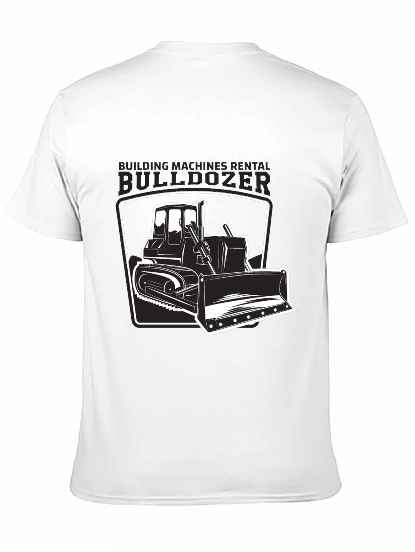Bulldozer Graphic T-Shirt - Construction Vehicle Tee