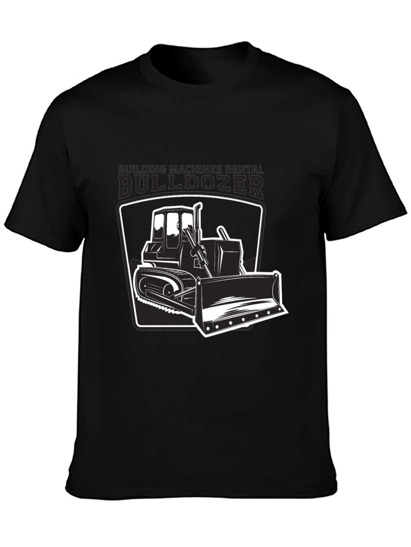 Bulldozer Graphic T-Shirt - Construction Vehicle Tee