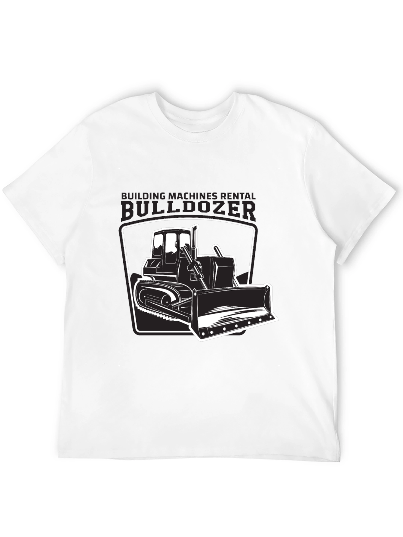 Bulldozer Graphic T-Shirt - Construction Vehicle Tee