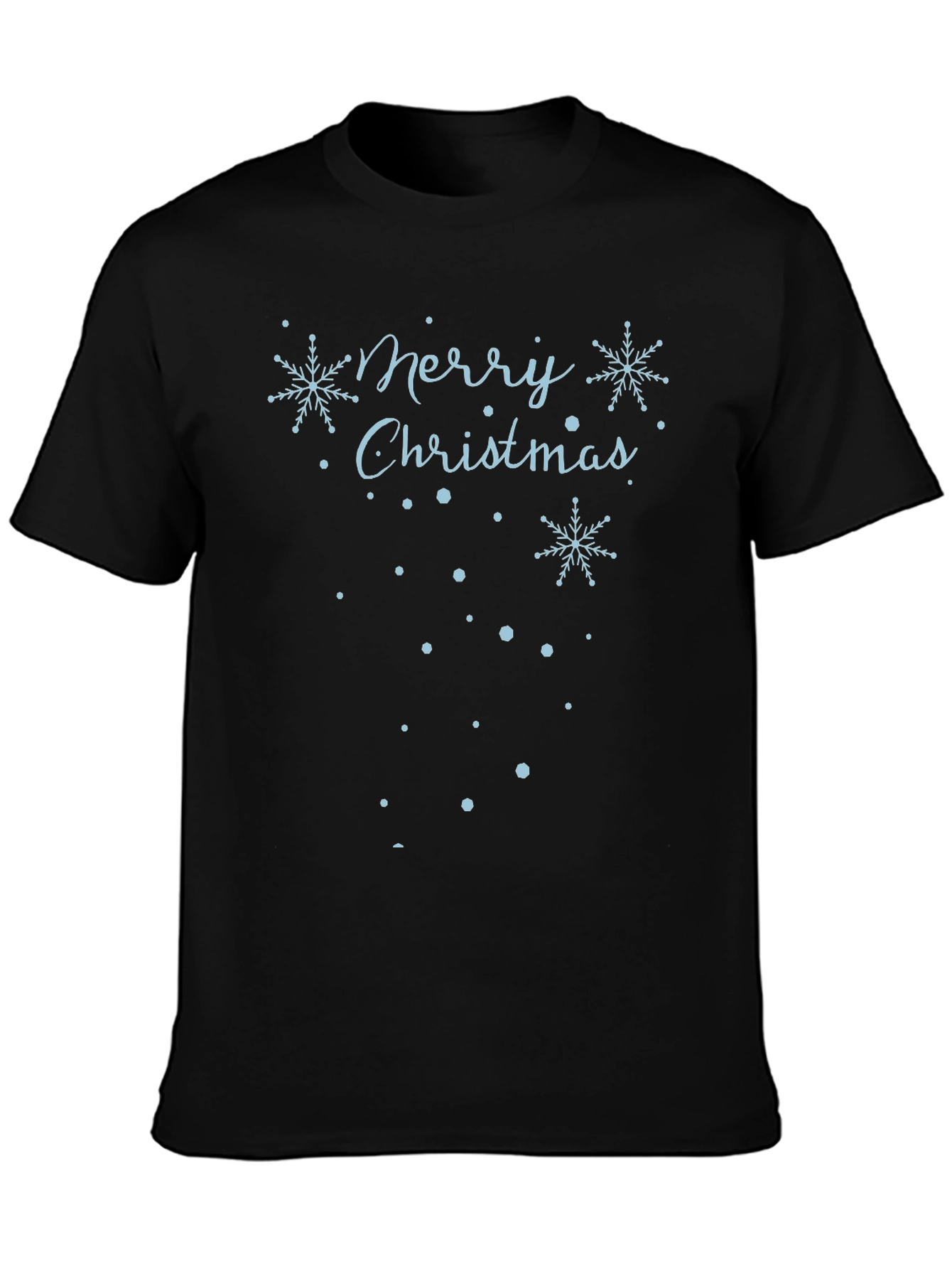 Merry Christmas Snowflake Graphic T-Shirt