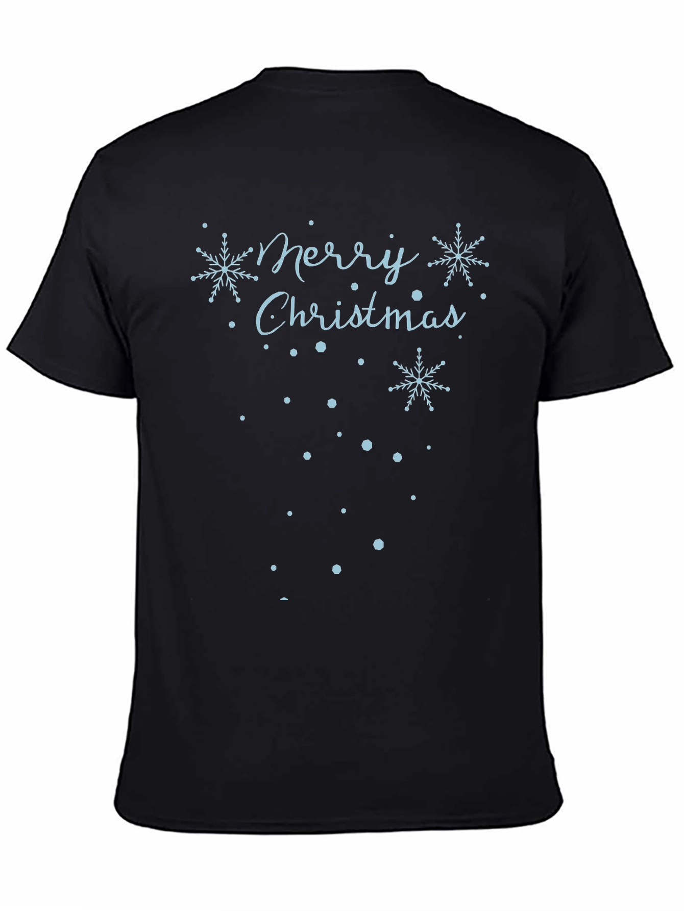 Merry Christmas Snowflake Graphic T-Shirt