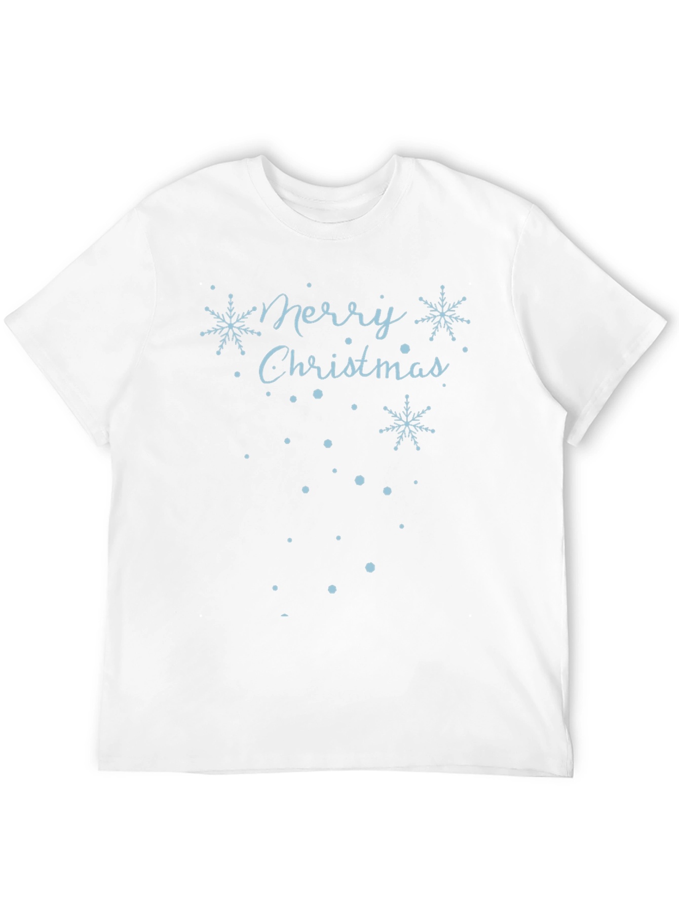 Merry Christmas Snowflake Graphic T-Shirt