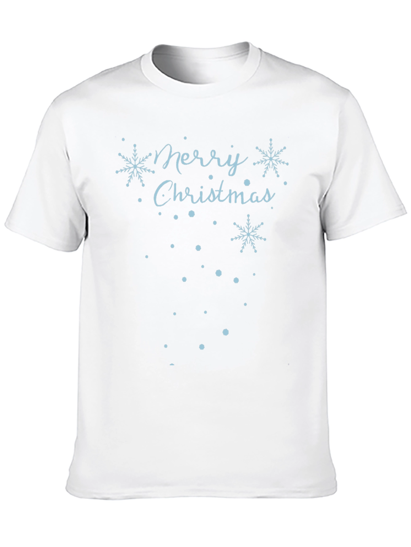 Merry Christmas Snowflake Graphic T-Shirt