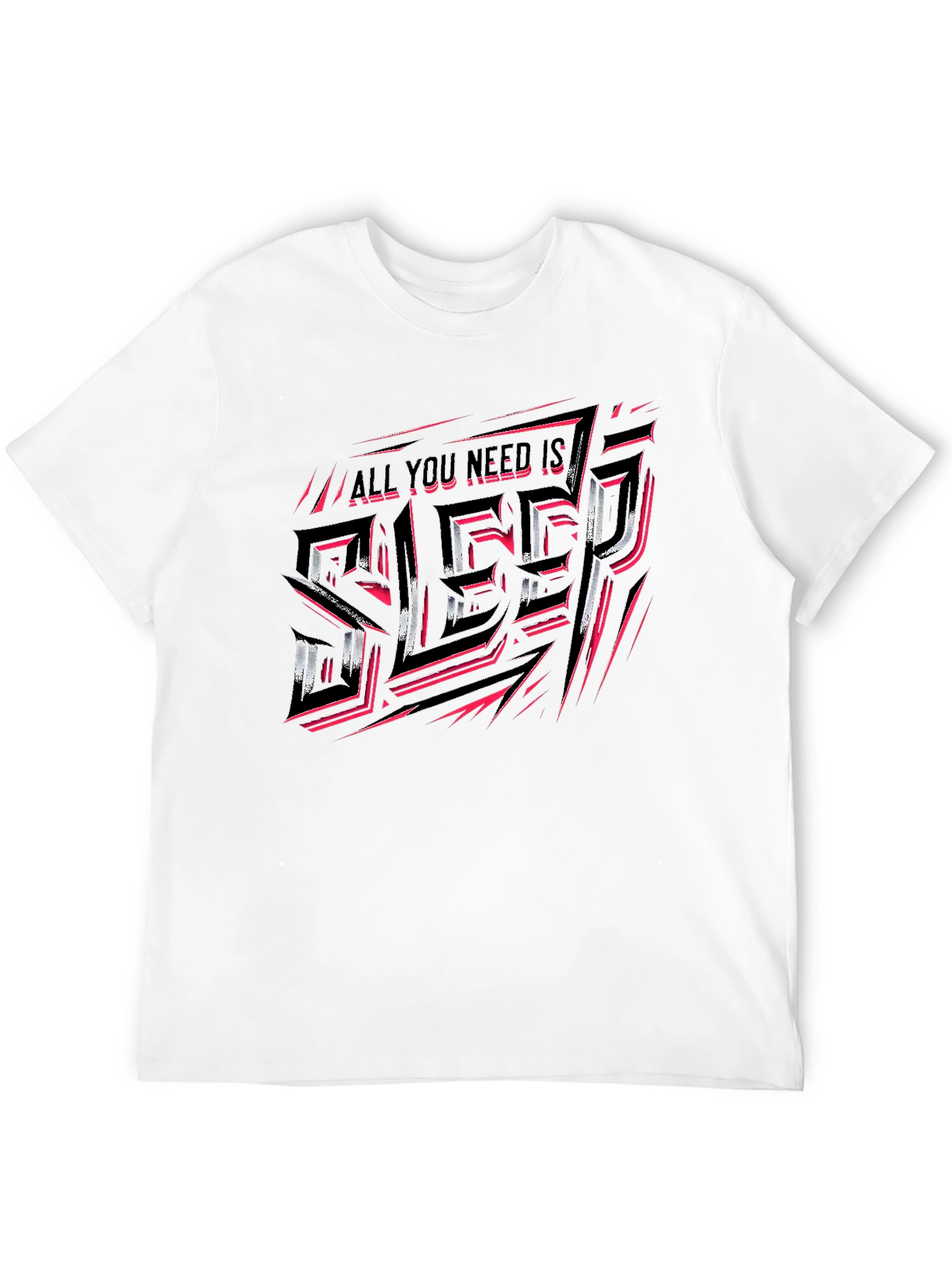 All You Need Is Sleep Black Graphic Tee