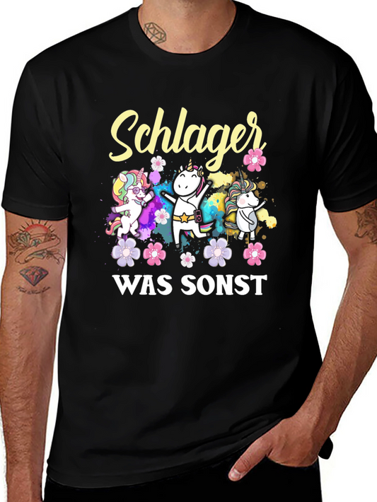 Schlager Was Sonst Unicorn T-Shirt